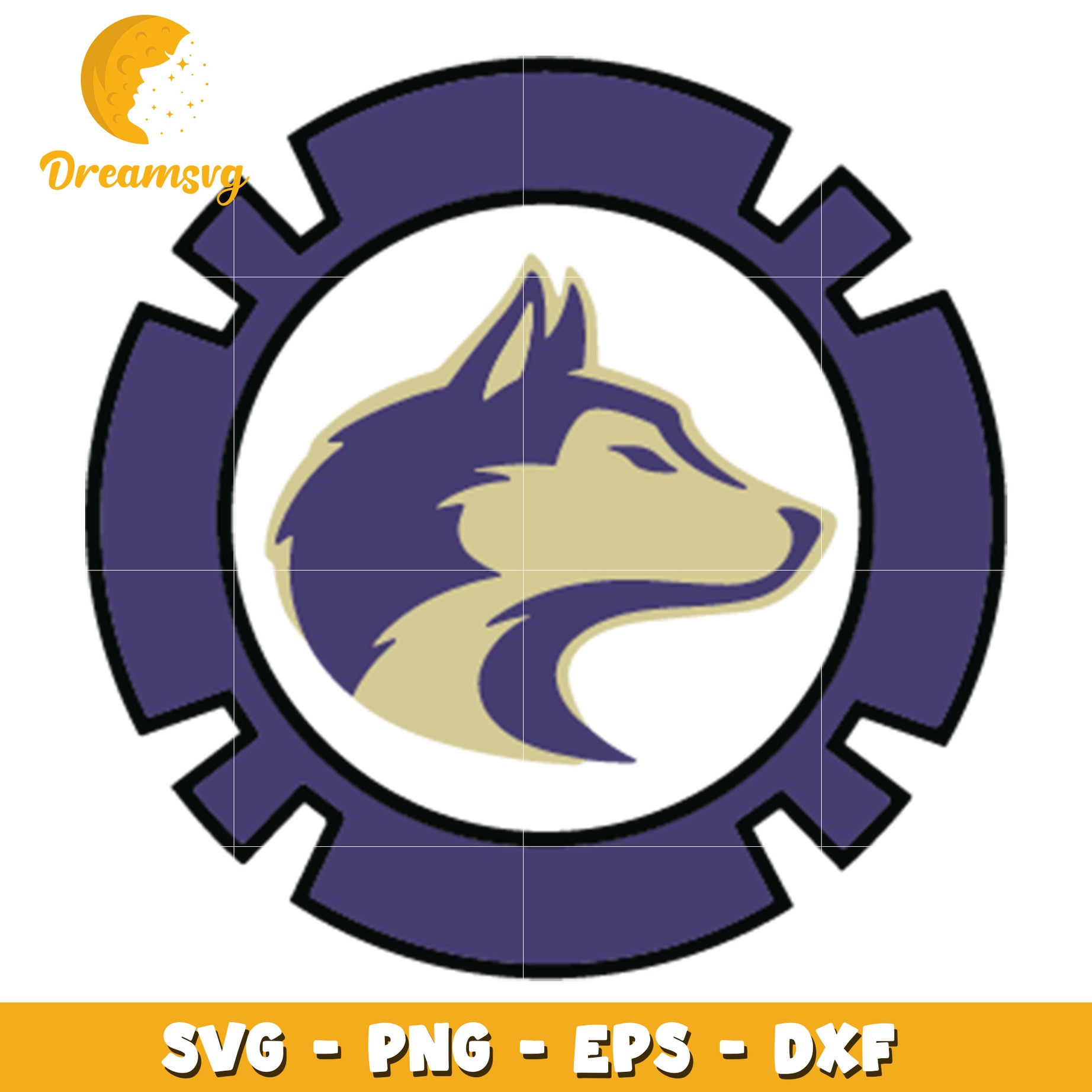 Husky Head SVG PNG EPS DXF Download