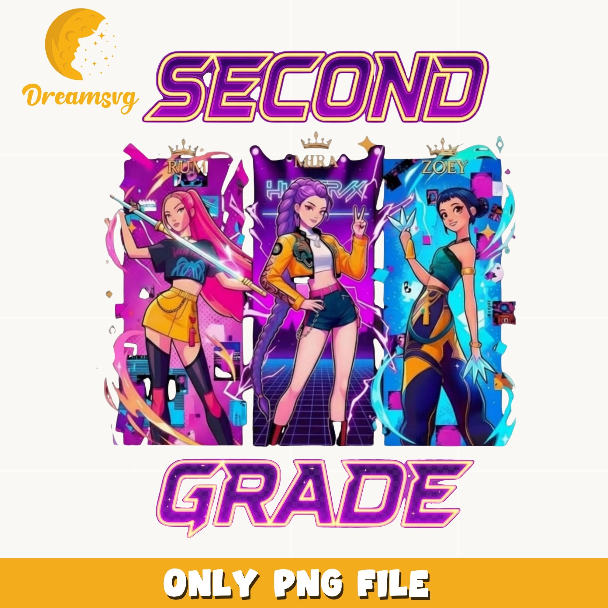 Hyrox Second Grade PNG, Back To School PNG, Teacher PNG