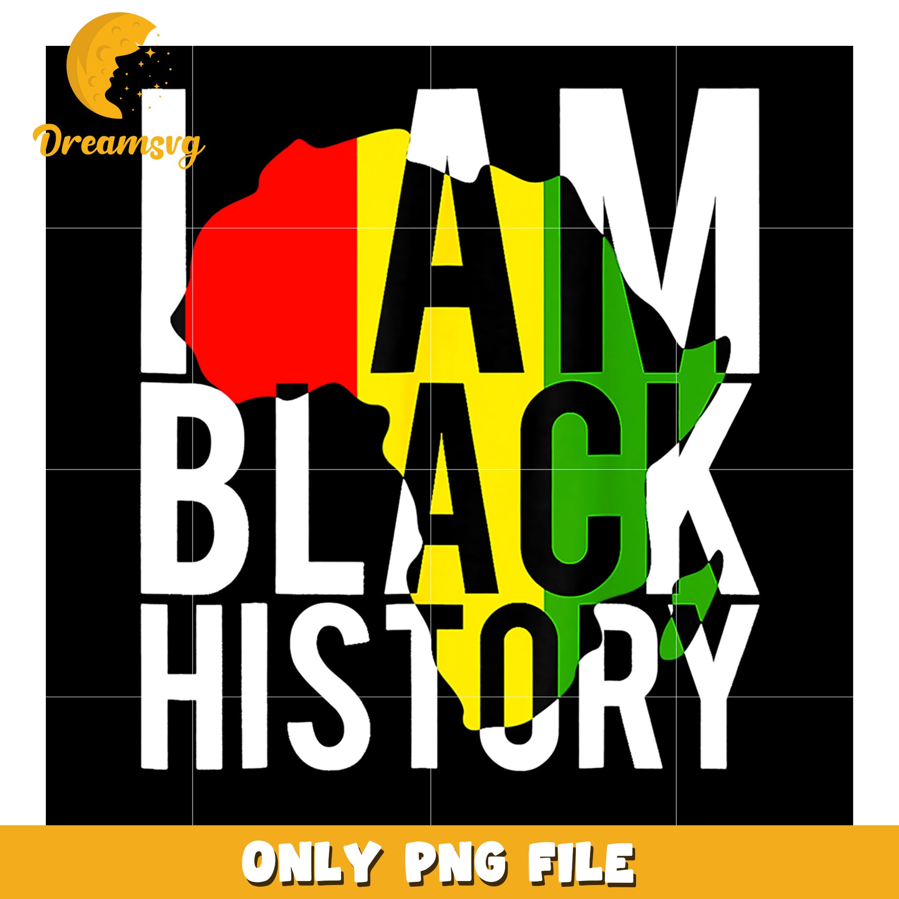 I Am Black History African Pride PNG Artwork Download