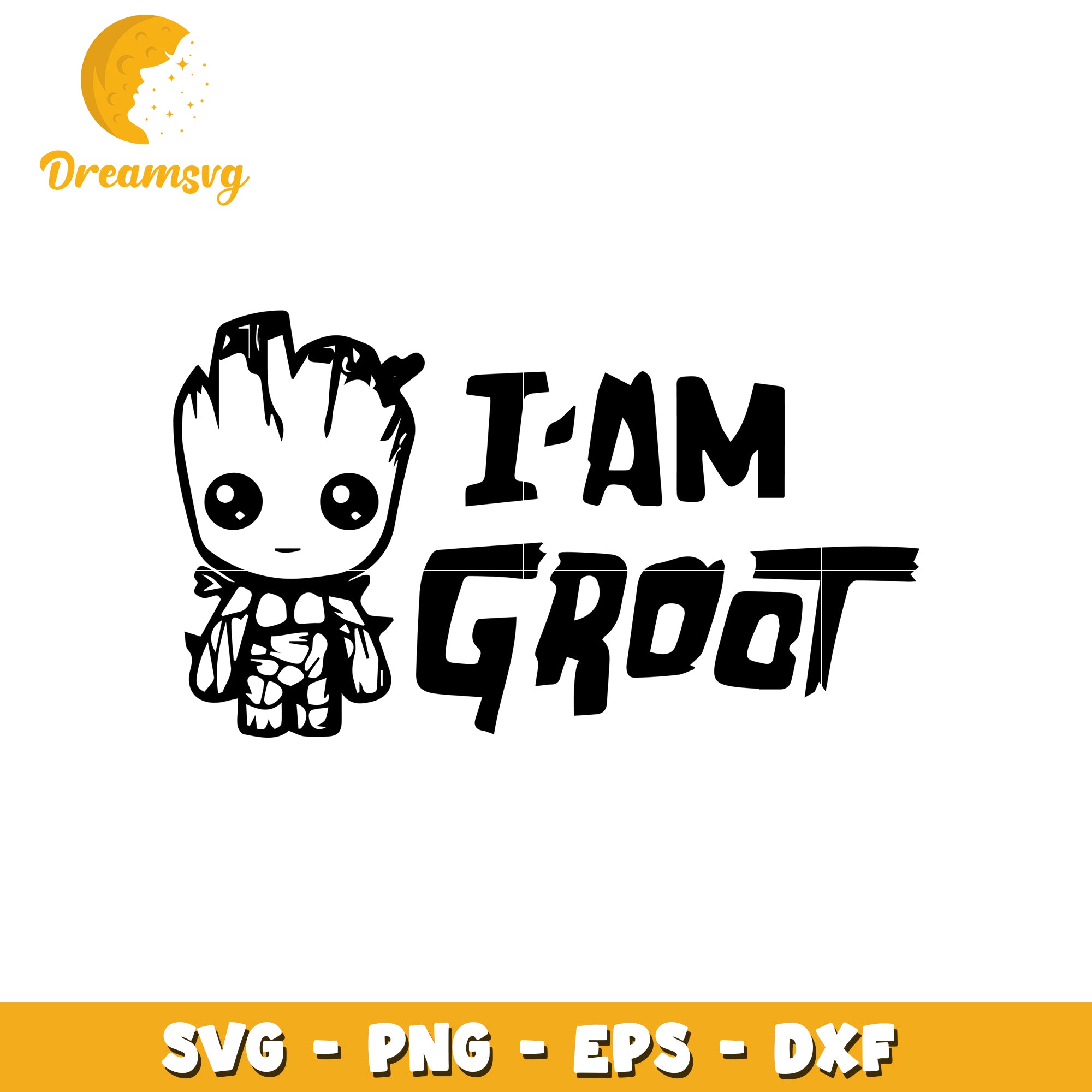 I Am Groot SVG Clipart for Crafting and Design Projects – DreamSVG Store