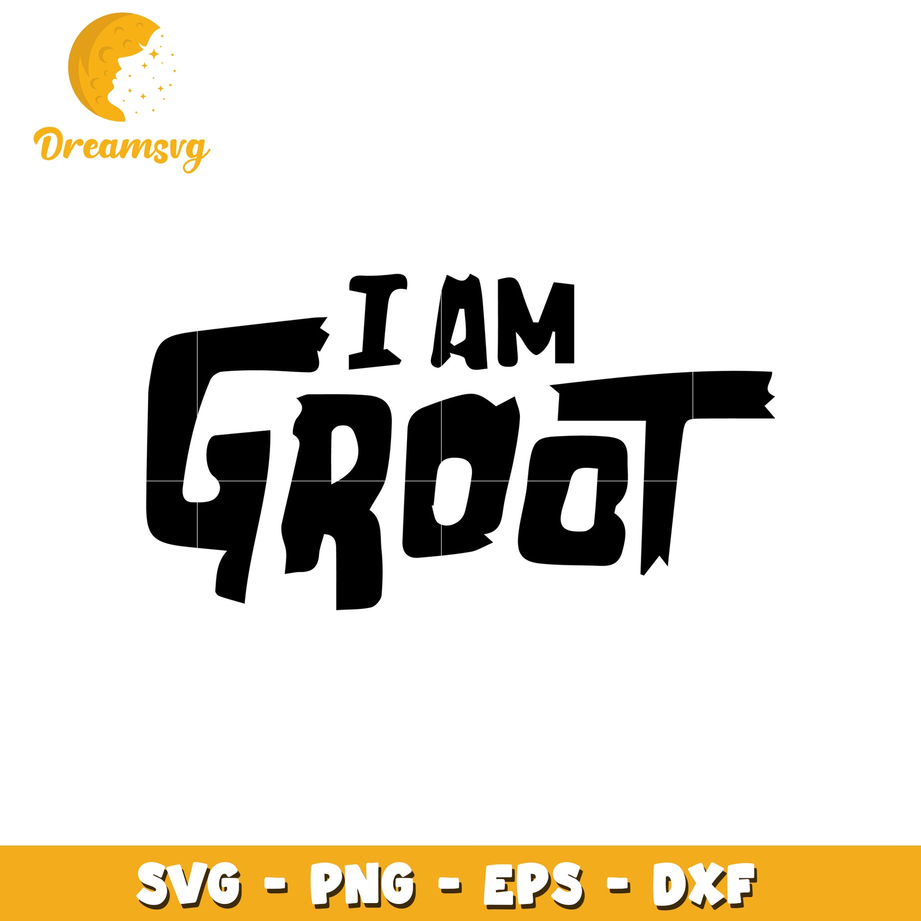 I Am Groot SVG Cut File for Creative Design Projects