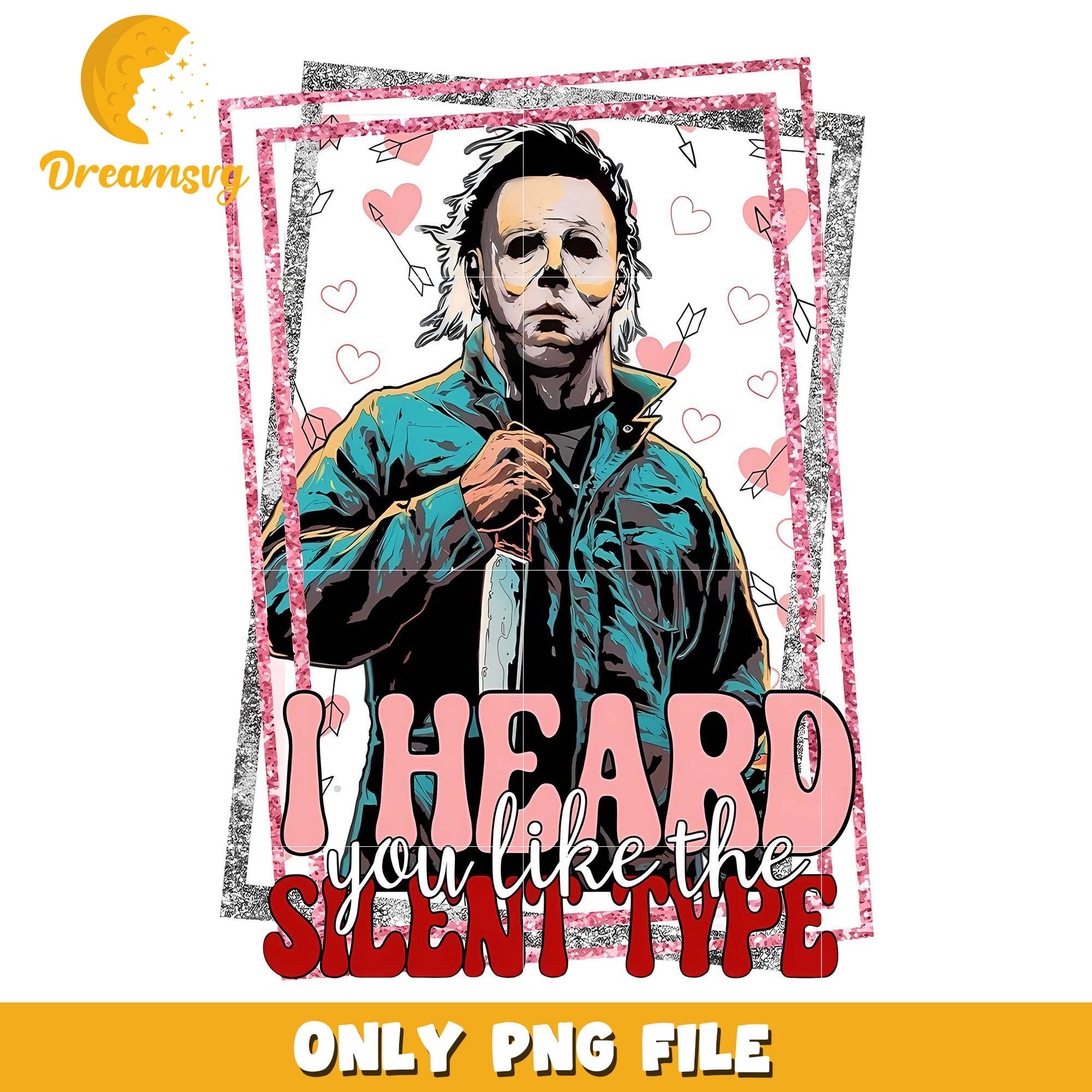 I Heard You Like The Silent Type Michael Myers png, halloween cartoons​ png, halloween movies​ png