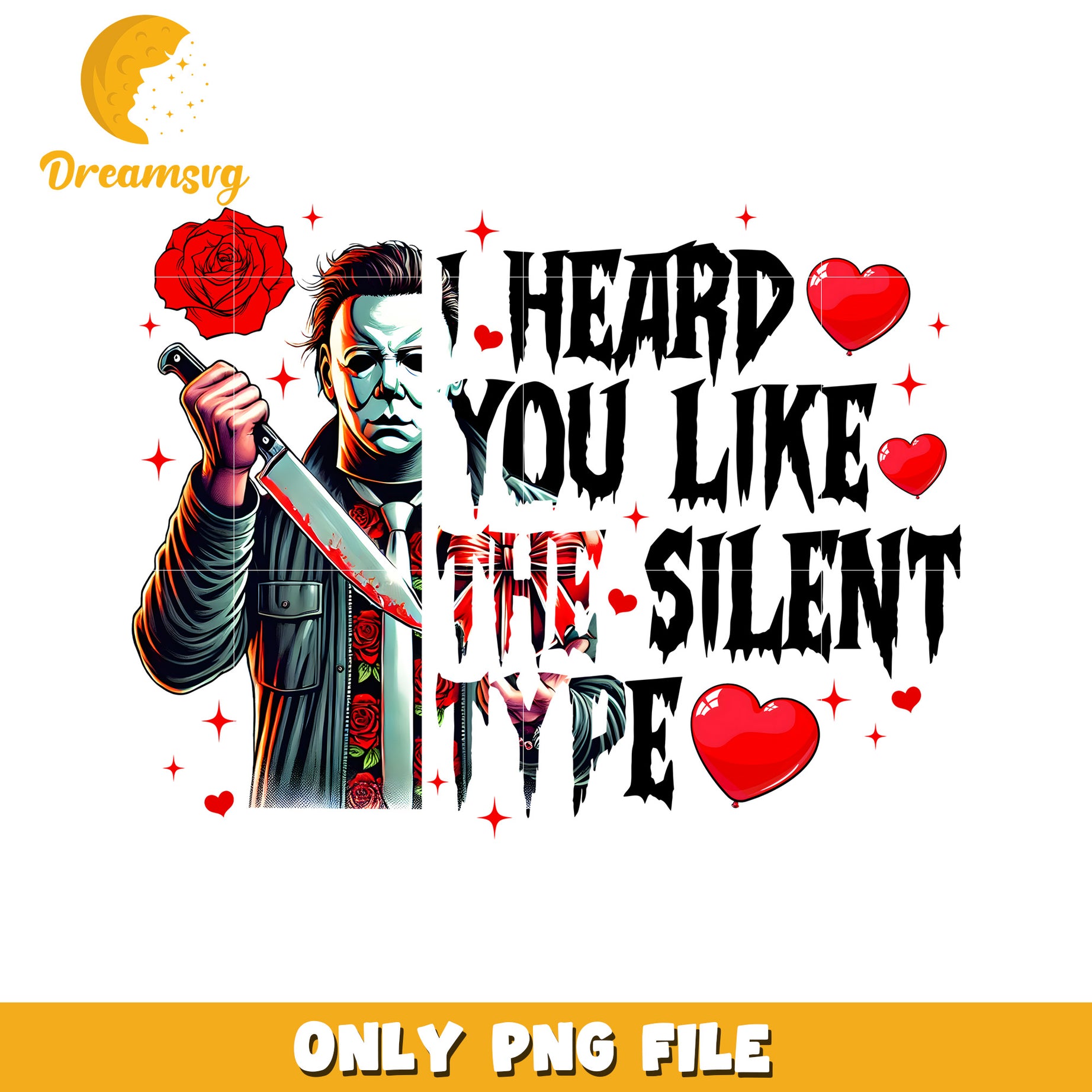 I Heard You Like the Silent Type PNG Graphic Design