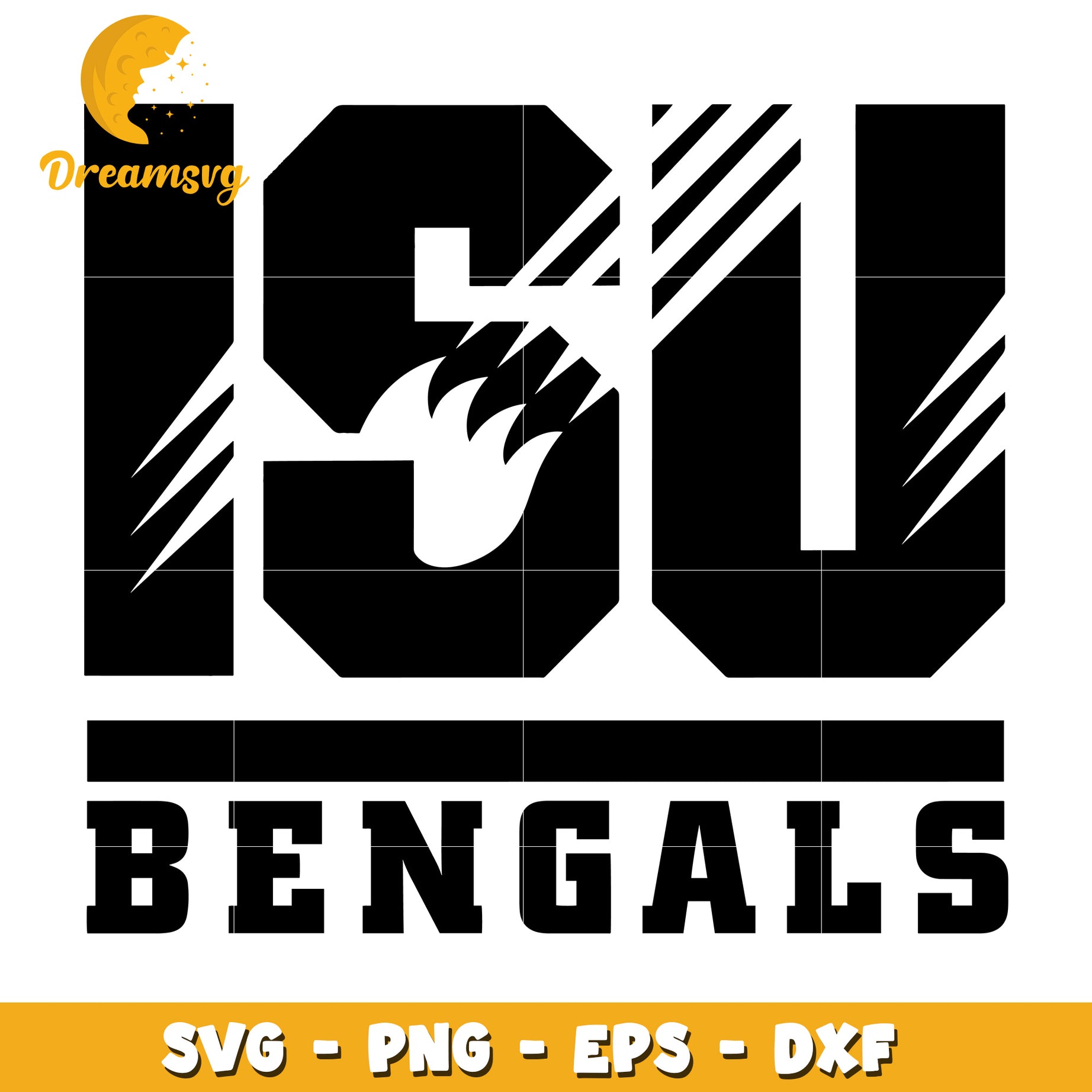 ISU Bengals SVG PNG EPS DXF Cut File