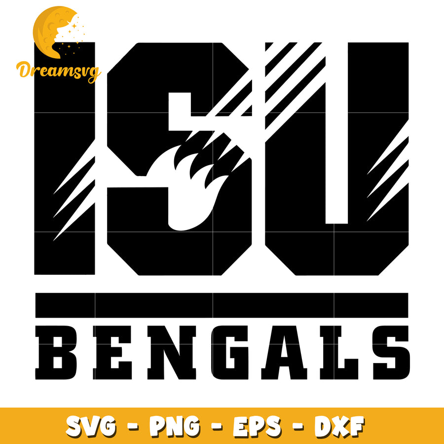 ISU Bengals SVG PNG EPS DXF Cut File