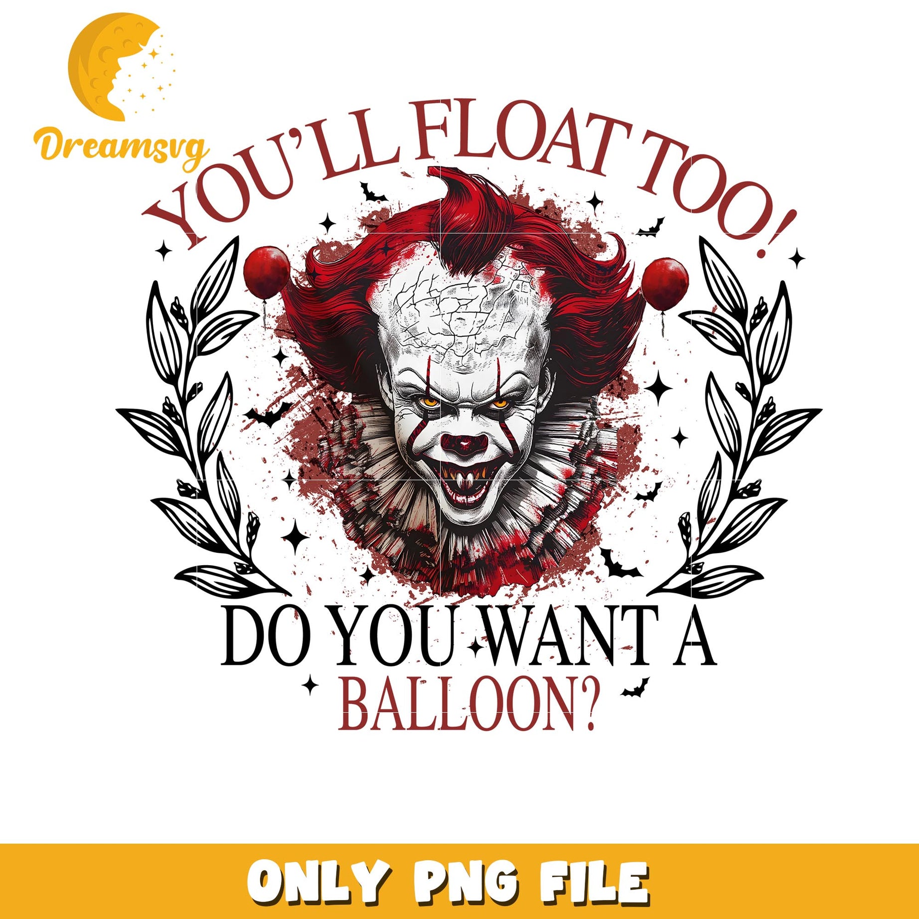 IT do you want a balloon halloween png, Horror movies killers png
