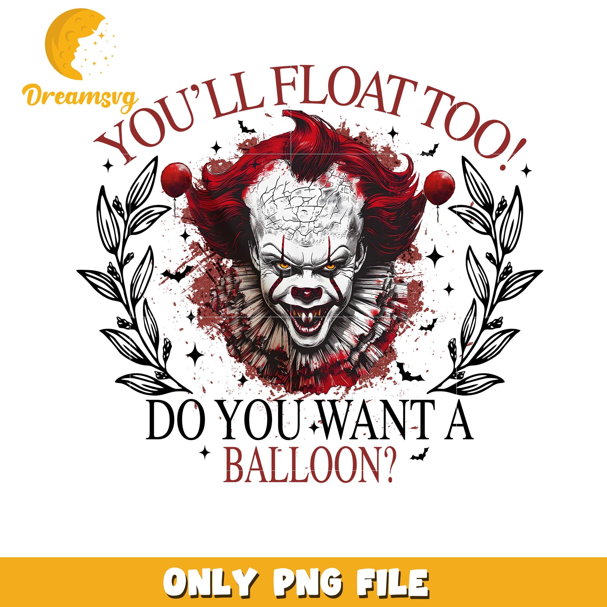IT do you want a balloon halloween png, Horror movies killers png