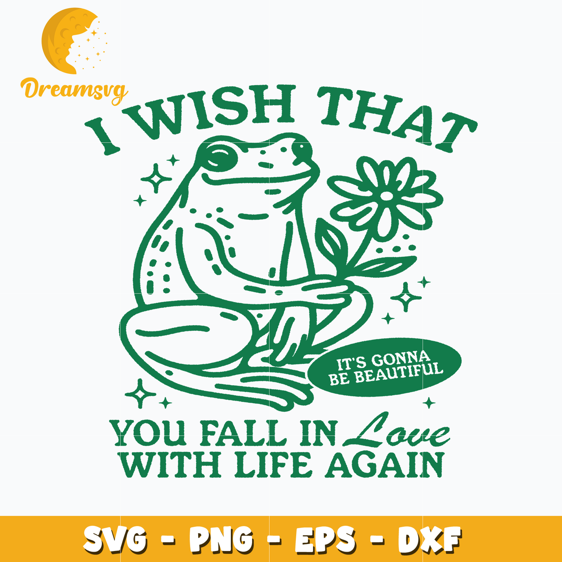 I wish that you fall in love SVG