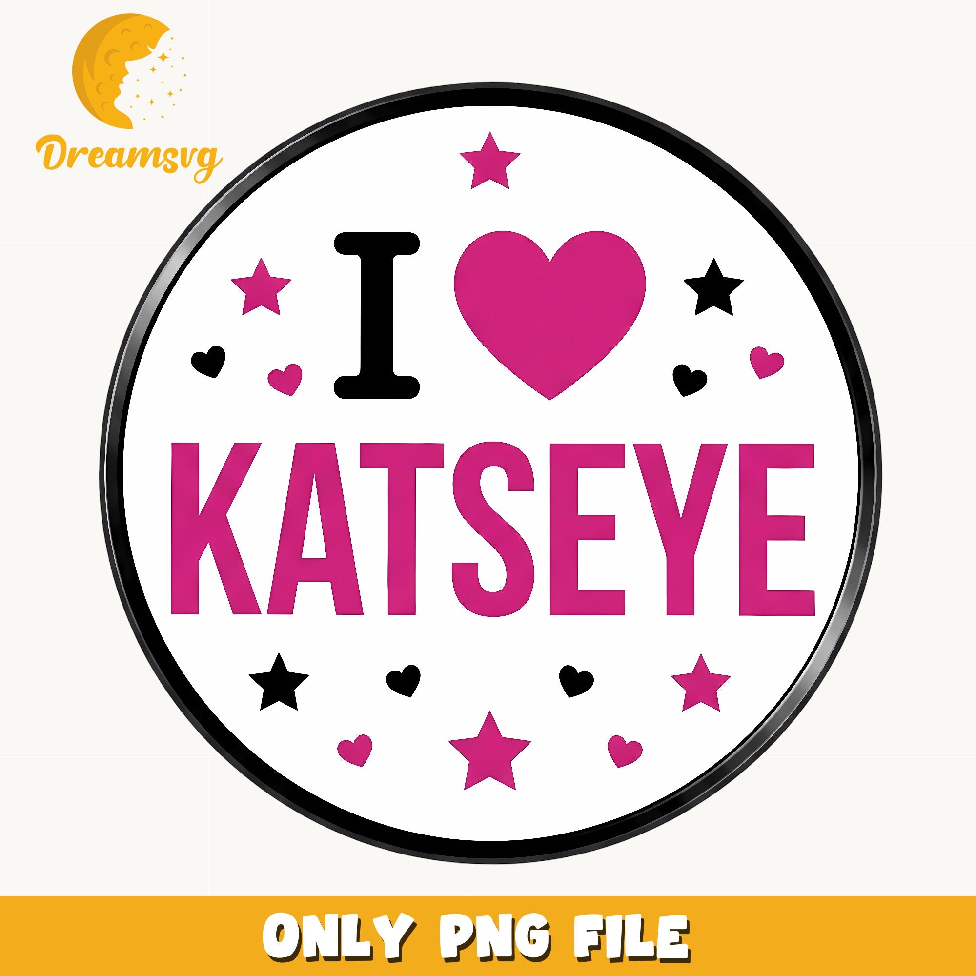 I Love Katseye PNG, Katseye Kpop Fan Gift, Music Group PNG