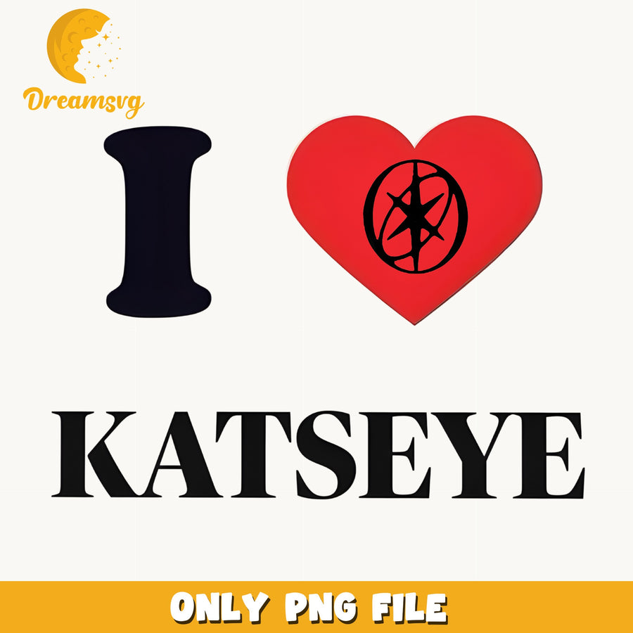 I Love Katseye PNG, Kpop Fan Heart PNG, Music PNG