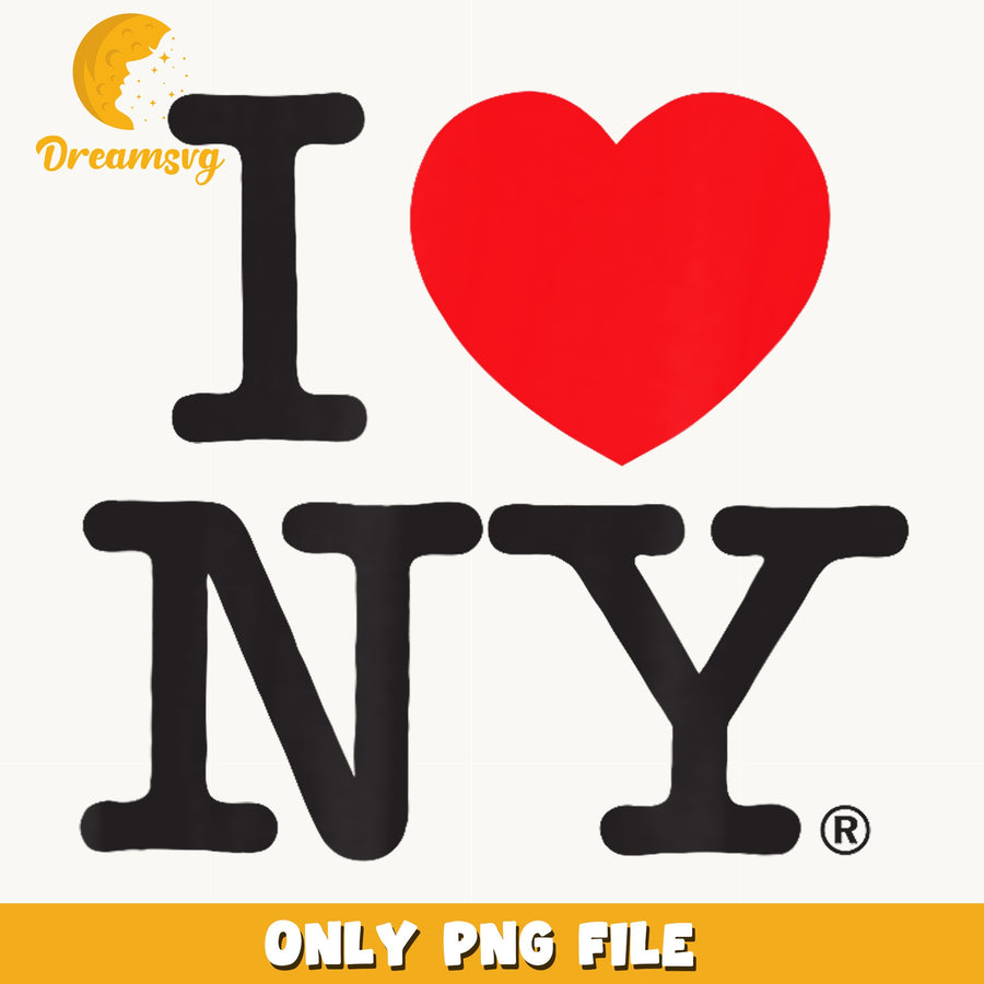 I Love New York PNG, NYC Heart Logo Design, New York PNG