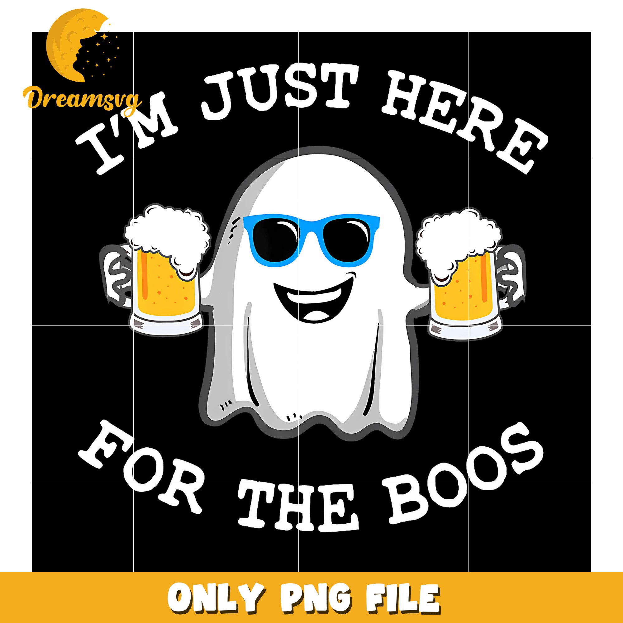 I'M Just Here For The Boos Costume png, trending memes png, halloween ghost png