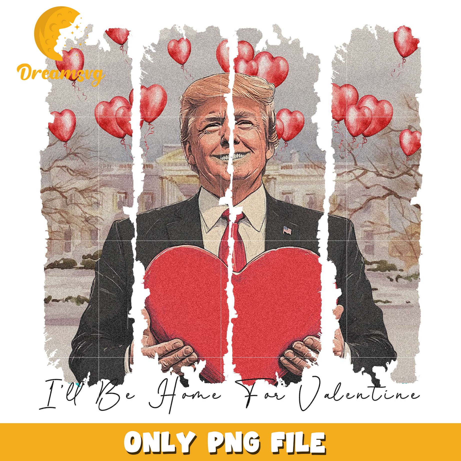 I'll be home for valentine png, Donald Trump png, president png
