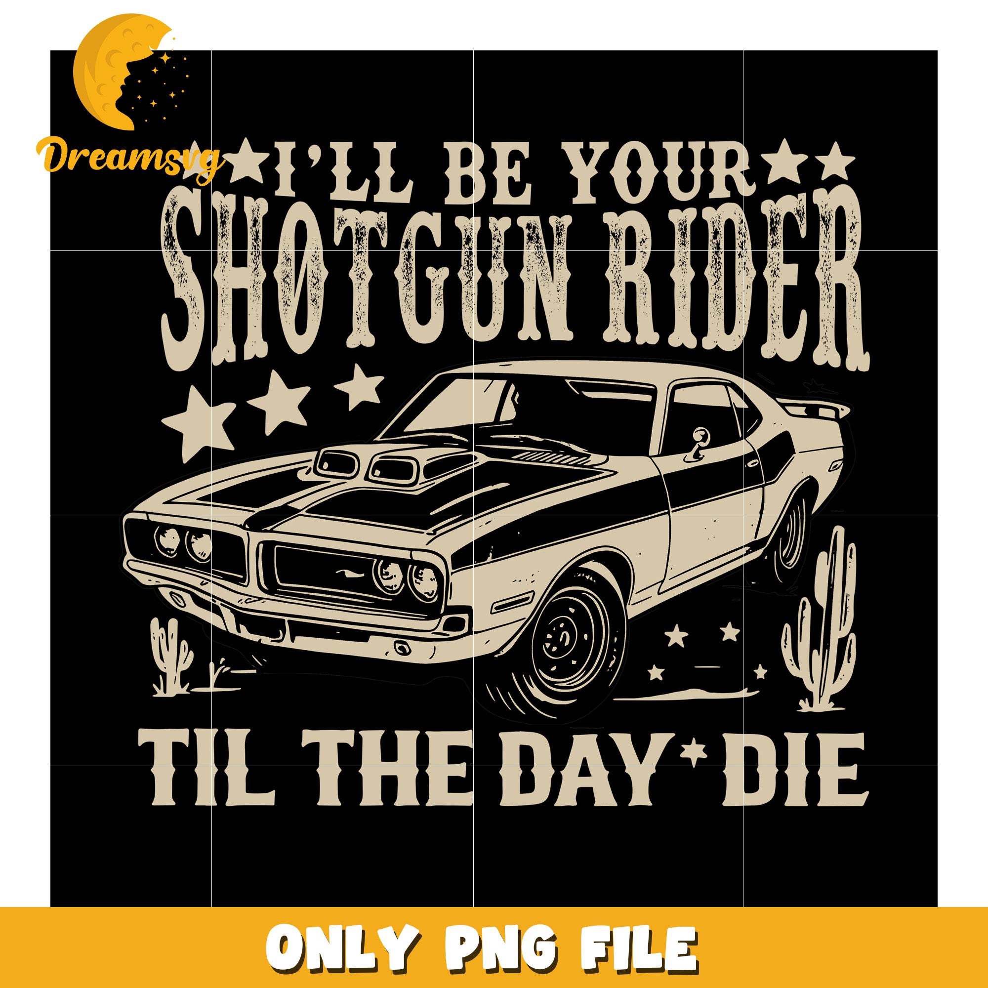 I'll be your shotgun rider png, romantic quote art png, love song lyric png