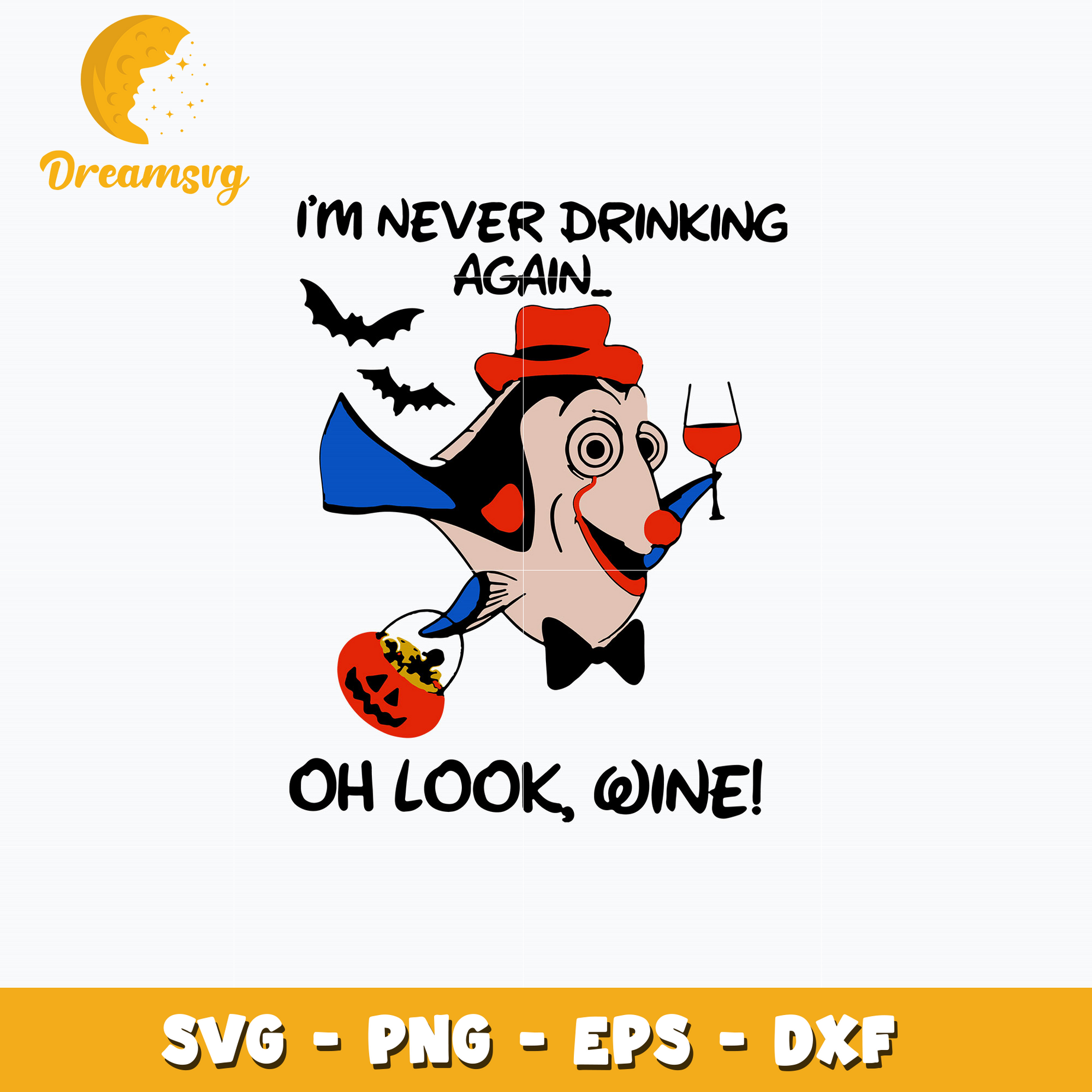 I'm Never Drinking Again Oh Look Wine Svg
