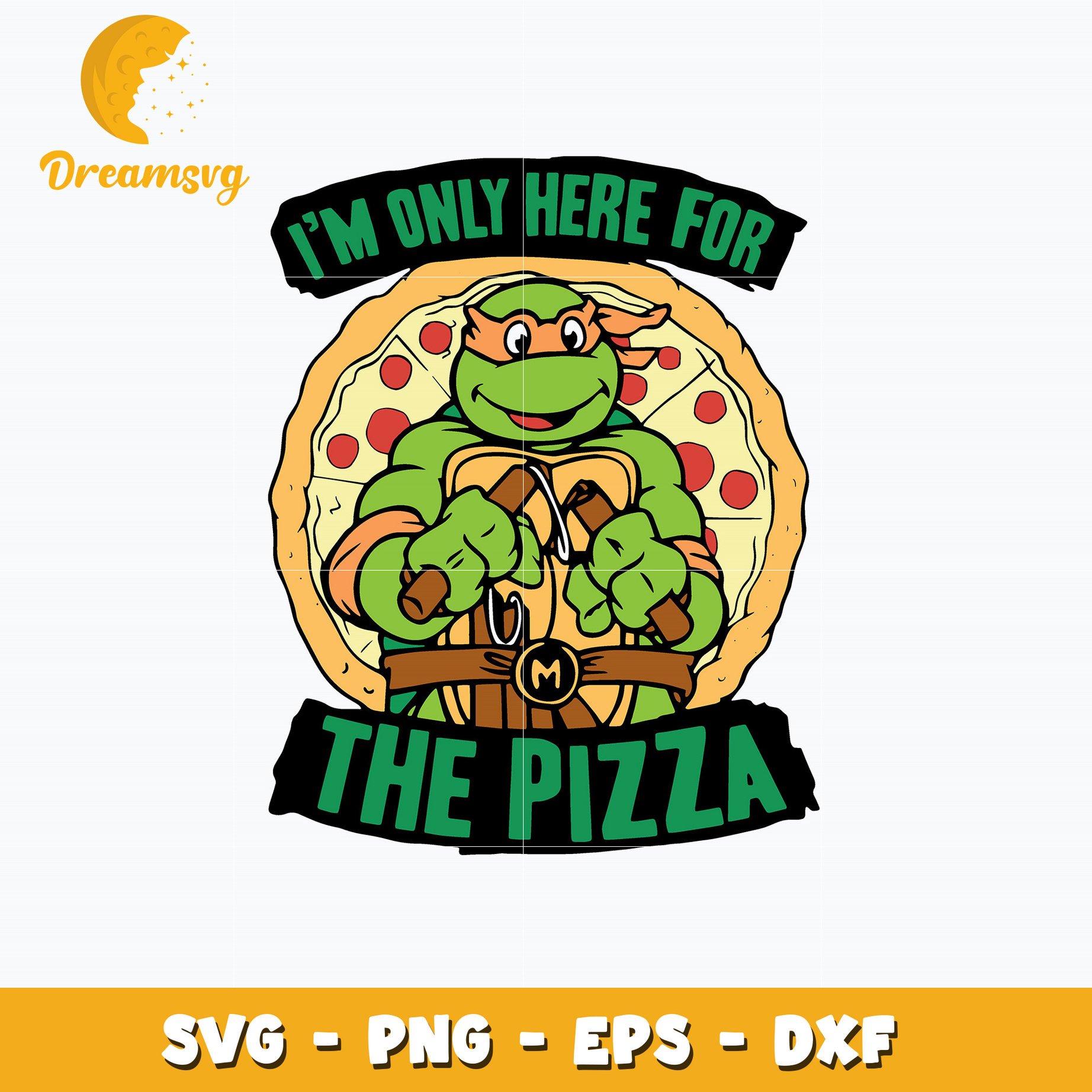 I'm Only For Here For The Pizza Svg