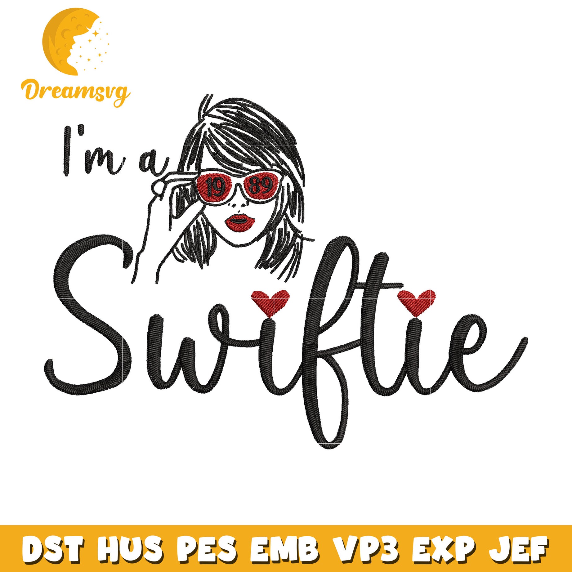 I'm a swiftie embroidery design