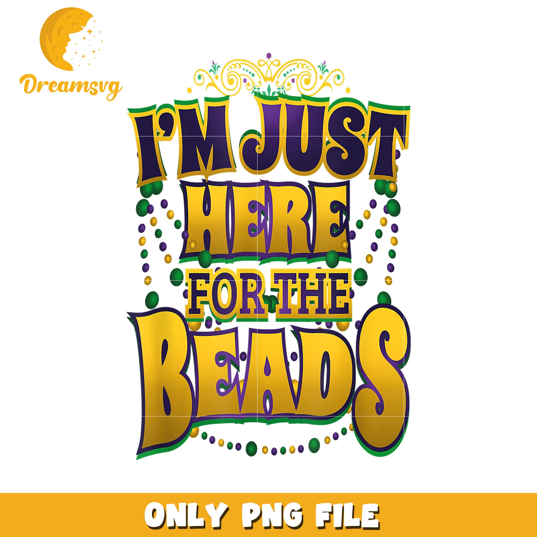I'm just here for the beads font design png, font design png