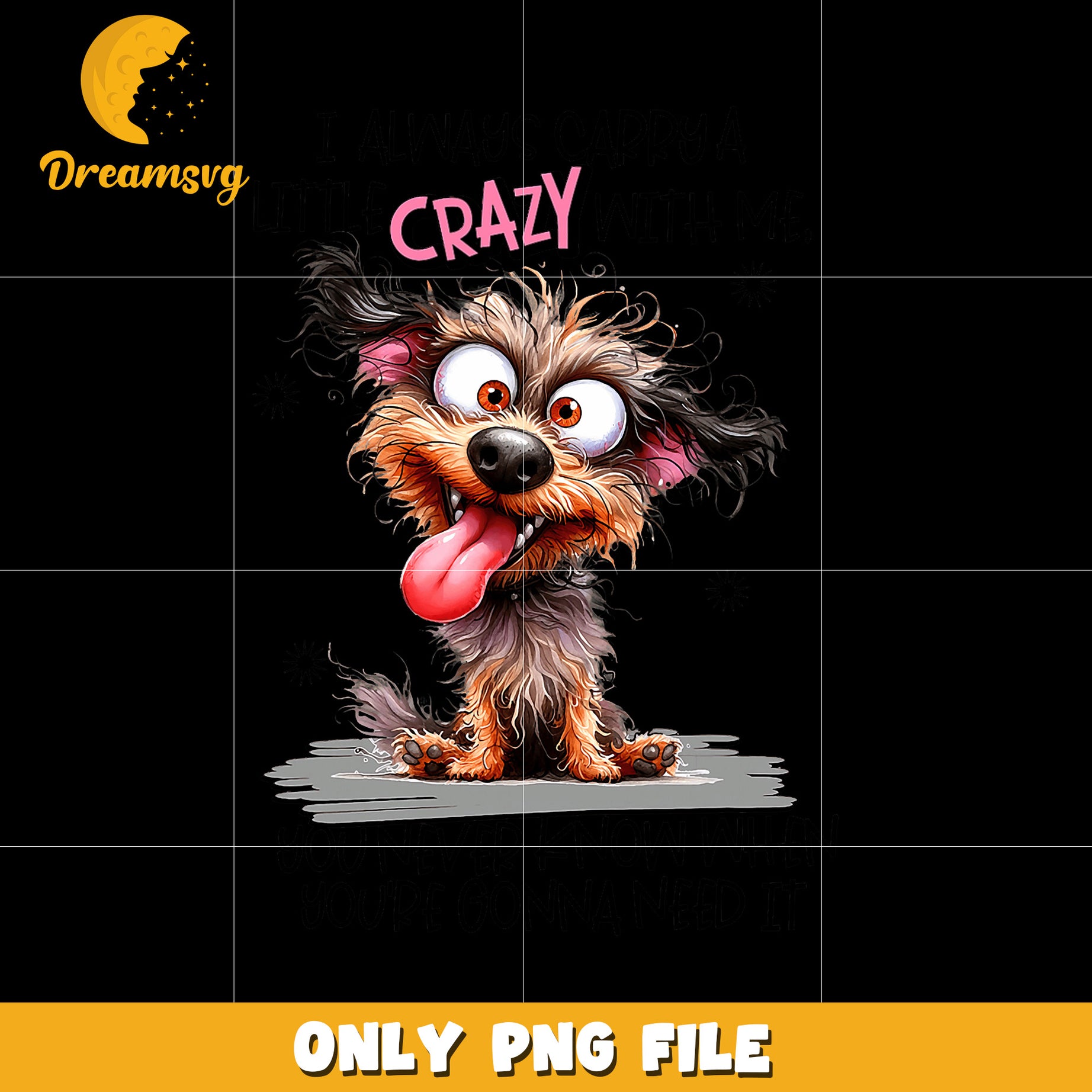 I always carry a little crazy with me png, funny quote png, crazy png