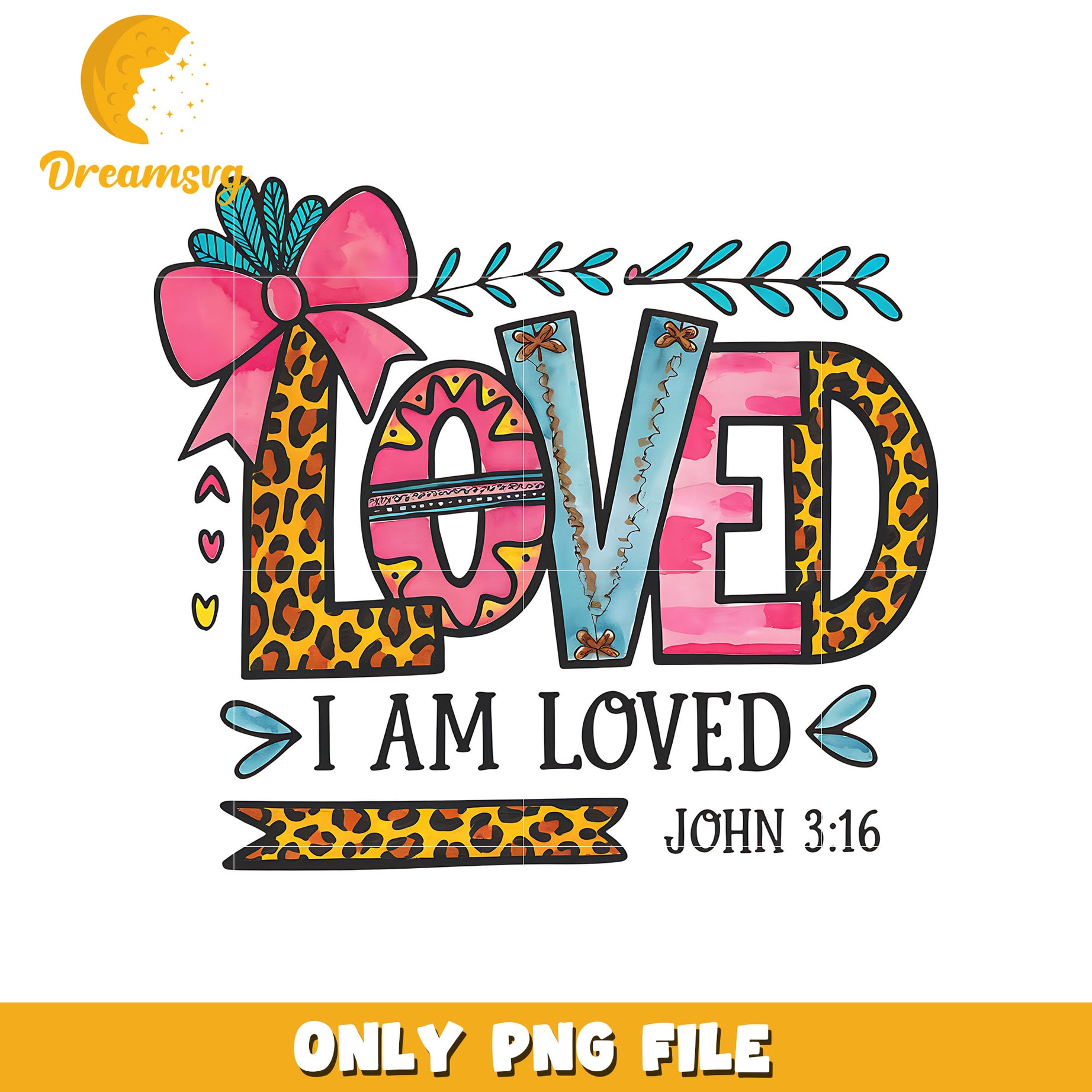 I am loved valentine decor png, love png, valentine png