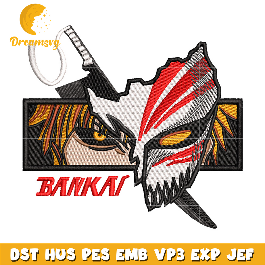 Ichigo eyes embroidery design