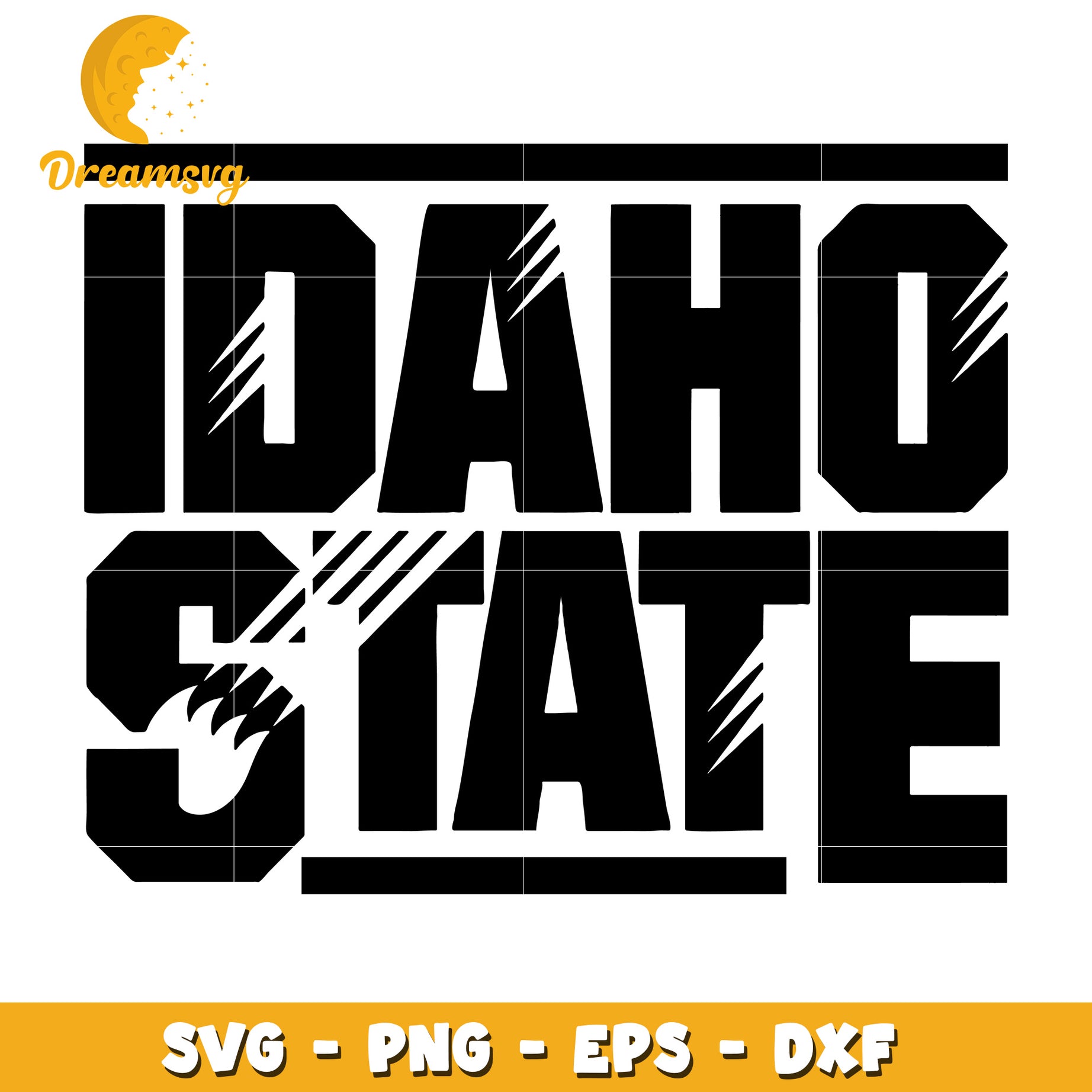 Idaho State SVG PNG EPS DXF Cut File