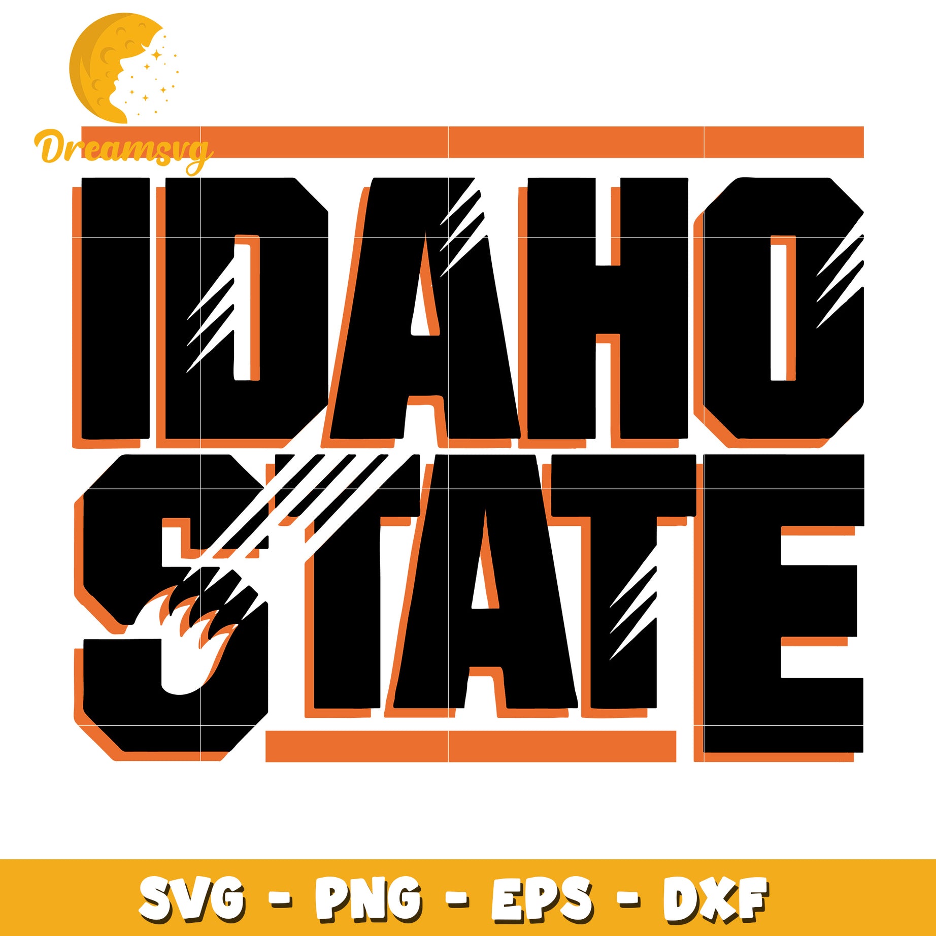 Idaho State SVG PNG EPS DXF Files