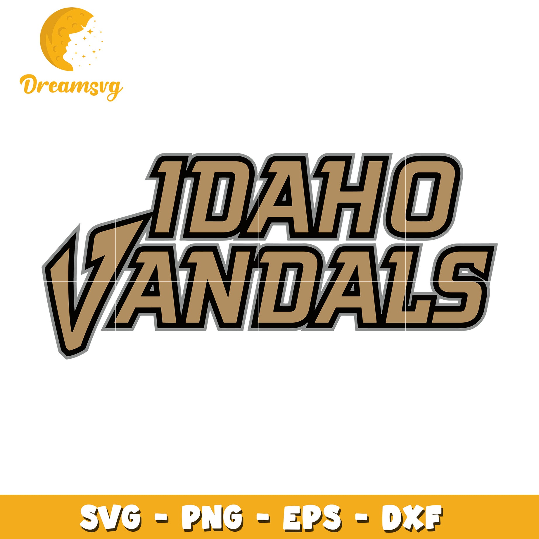 Idaho Vandals SVG PNG EPS DXF Cut File