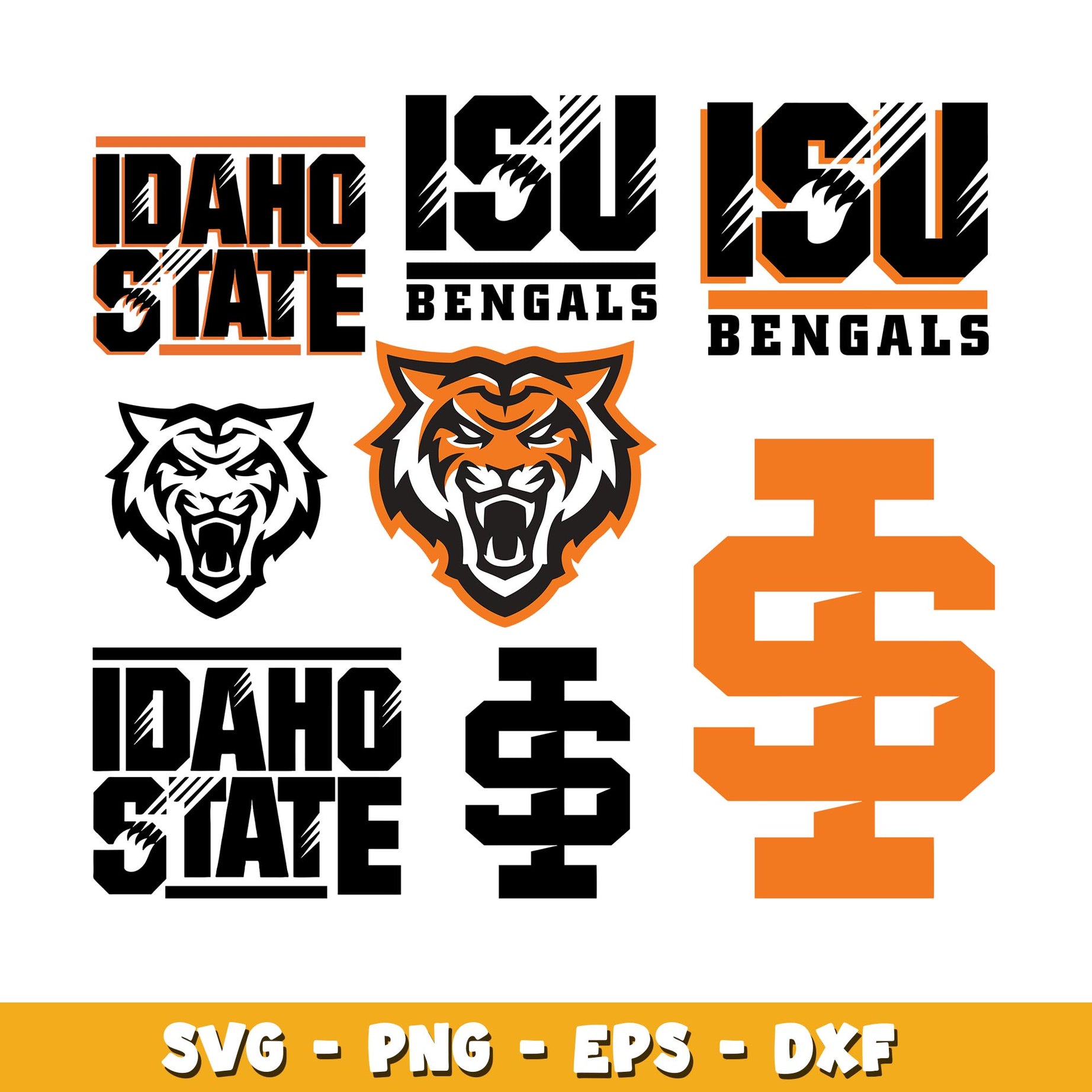 Idaho State Bengals Bundle svg, Idaho State Bengals logo svg, ncaa svg 