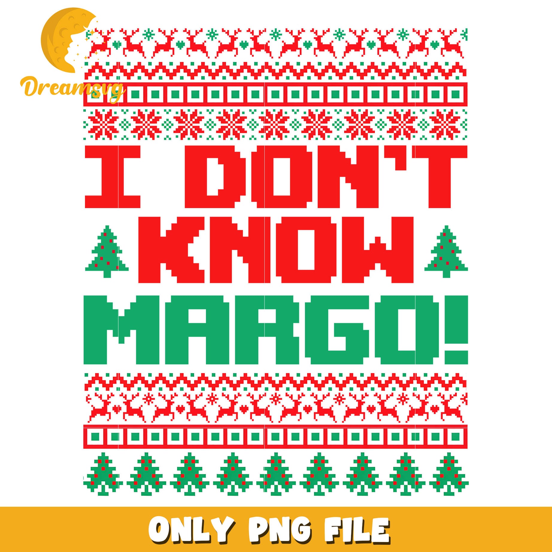 I don't know margo! christmas png, christmas retro font​ png