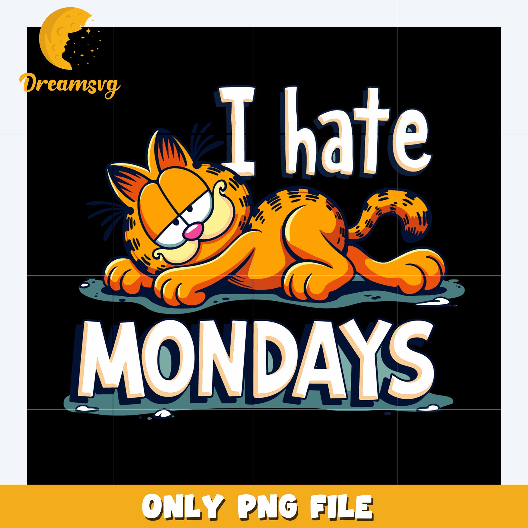 I hate mondays png, disneyy movies png, funny cat cartoon png