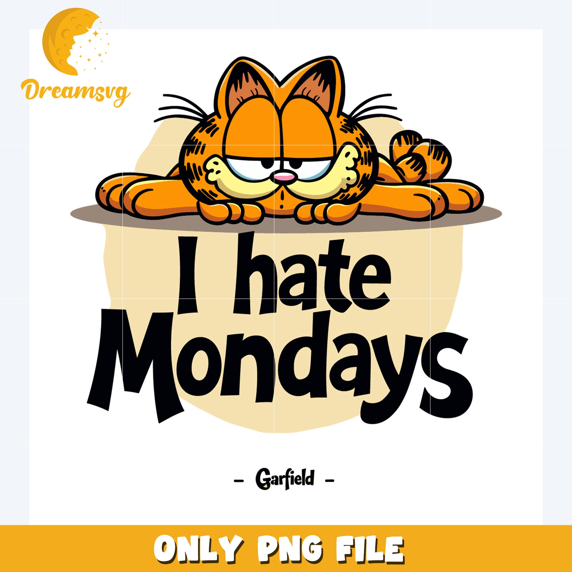 I hat mondays funny cat png, funny catoons png, cartoon wallpaper png