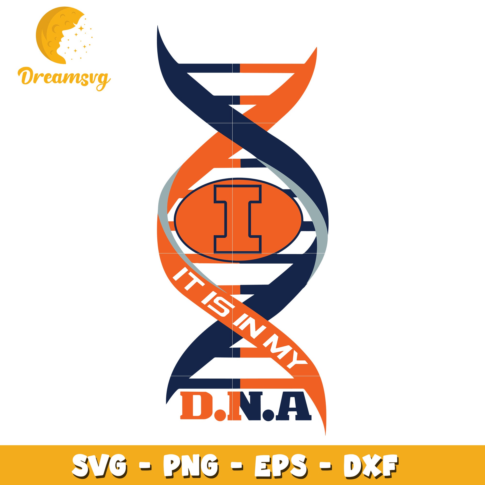 Illinois DNA SVG Cut File
