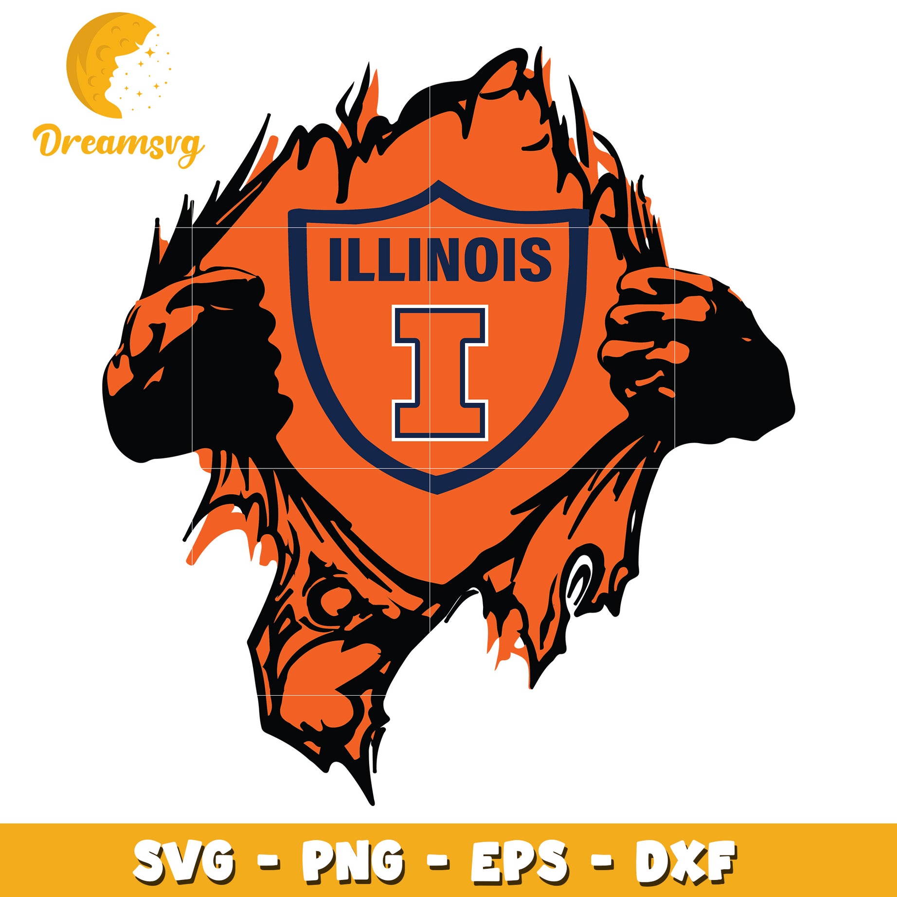 Illinois Fighting Illini Mascot SVG Design for Enthusiasts