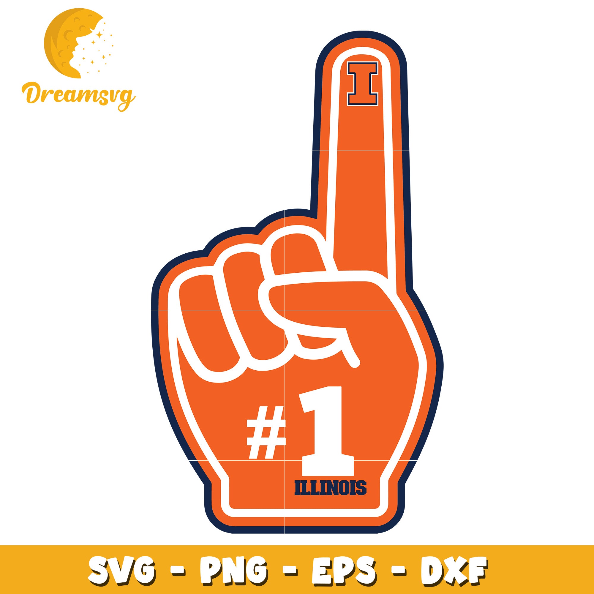 Illinois Fighting Illini SVG Cut File