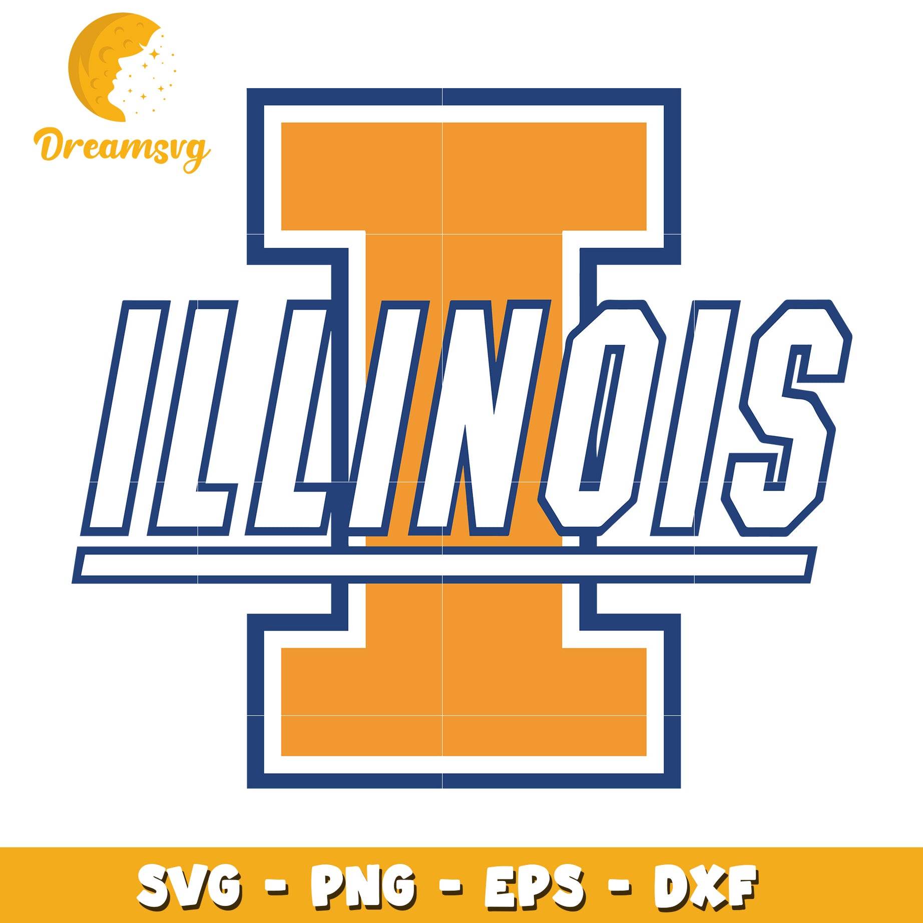 Illinois SVG Design Graphic for Crafts and Apparel Projects