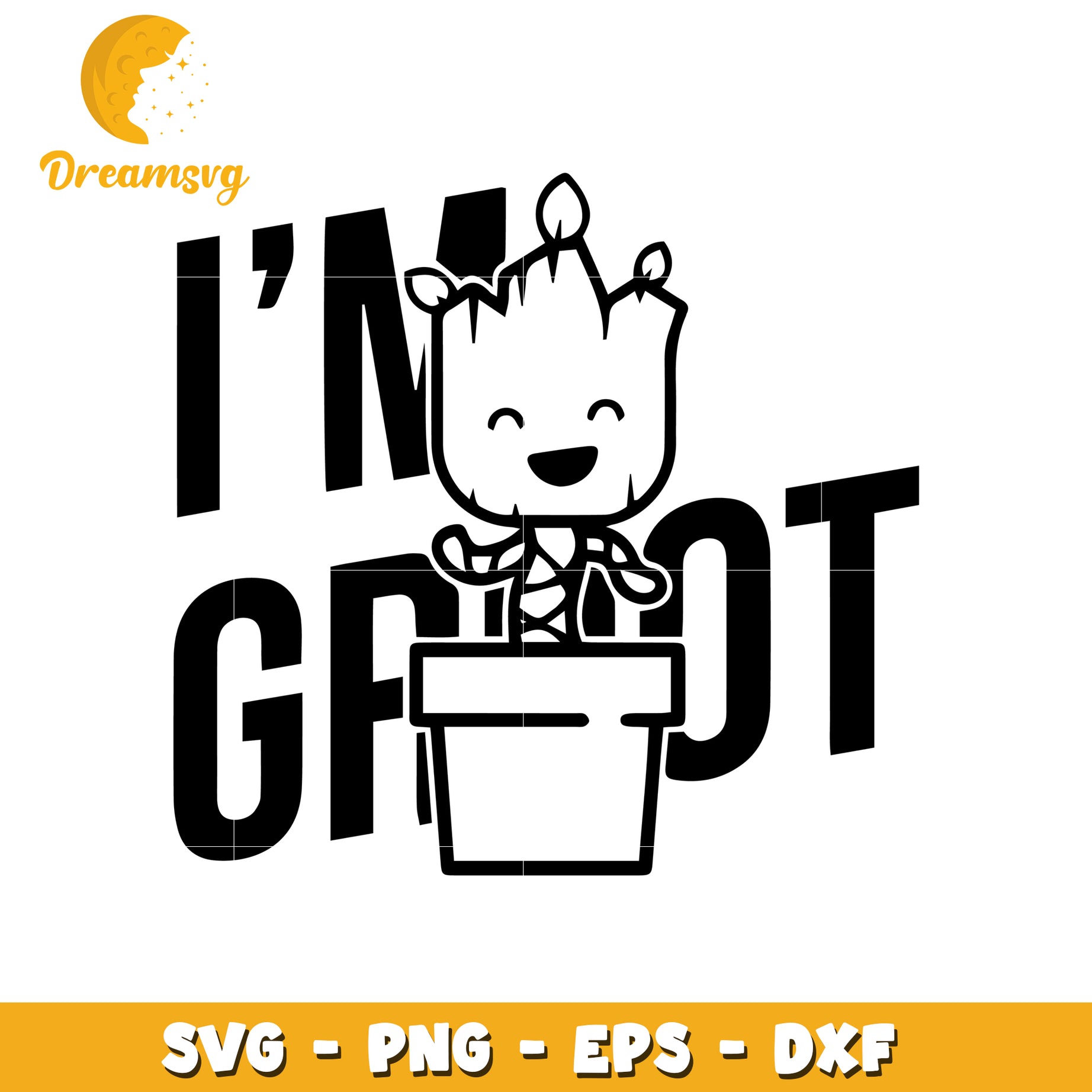 Im Groot SVG Cut File