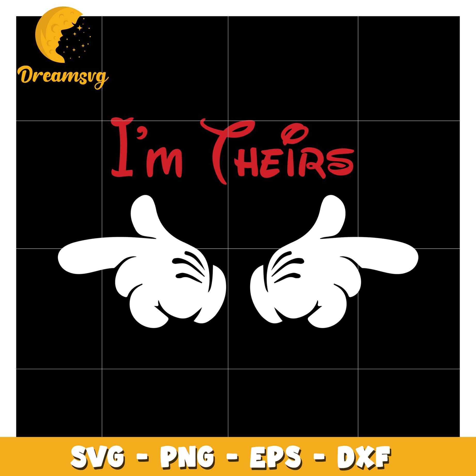 Im Theirs Mickey Mouse SVG PNG EPS DXF