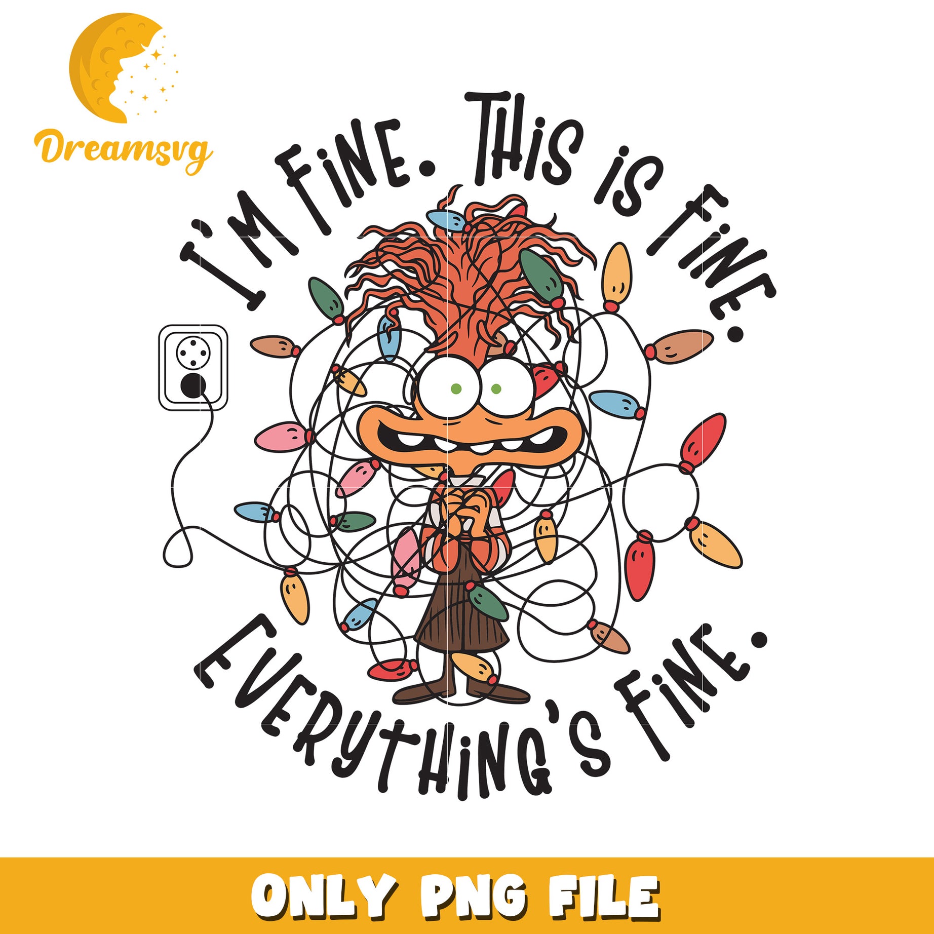 Im fine this is fine everything is fine png, merry disney png, holiday magic png