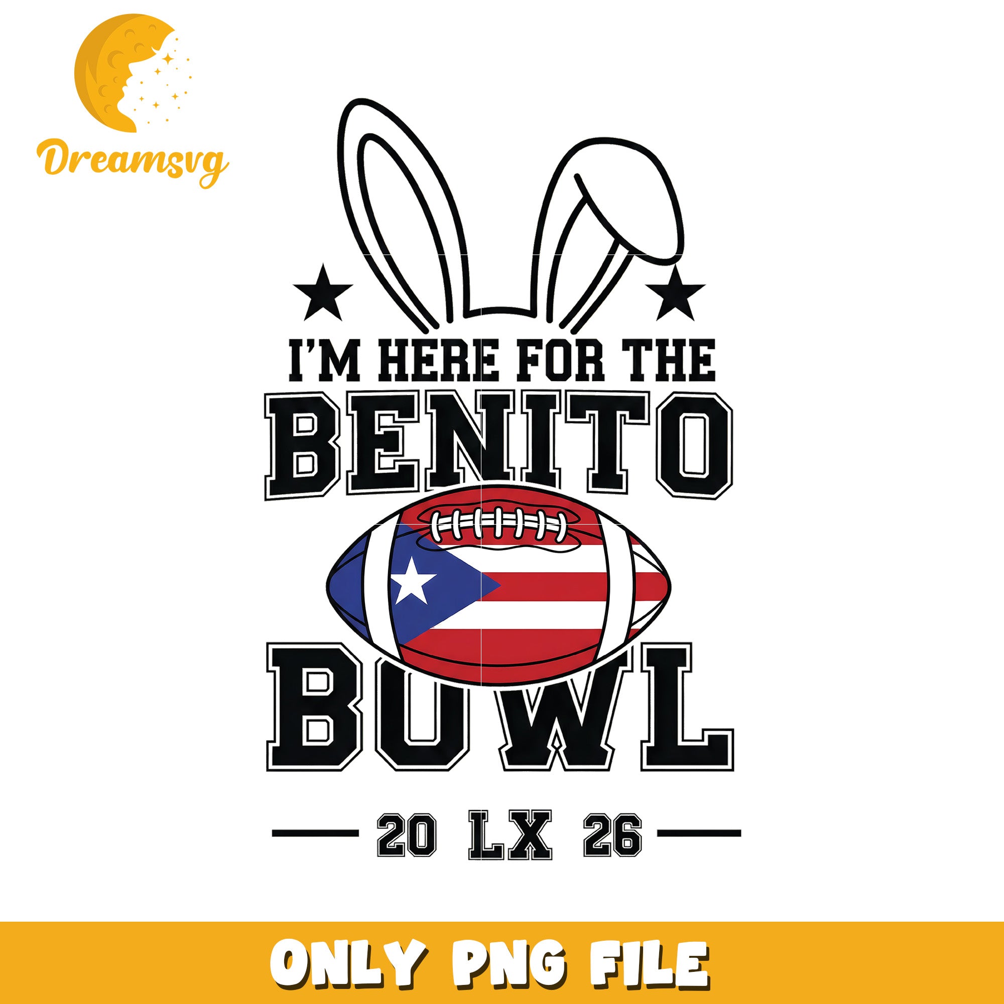 Im here for the benito bowl png, bad bunny png, benito bowl art png