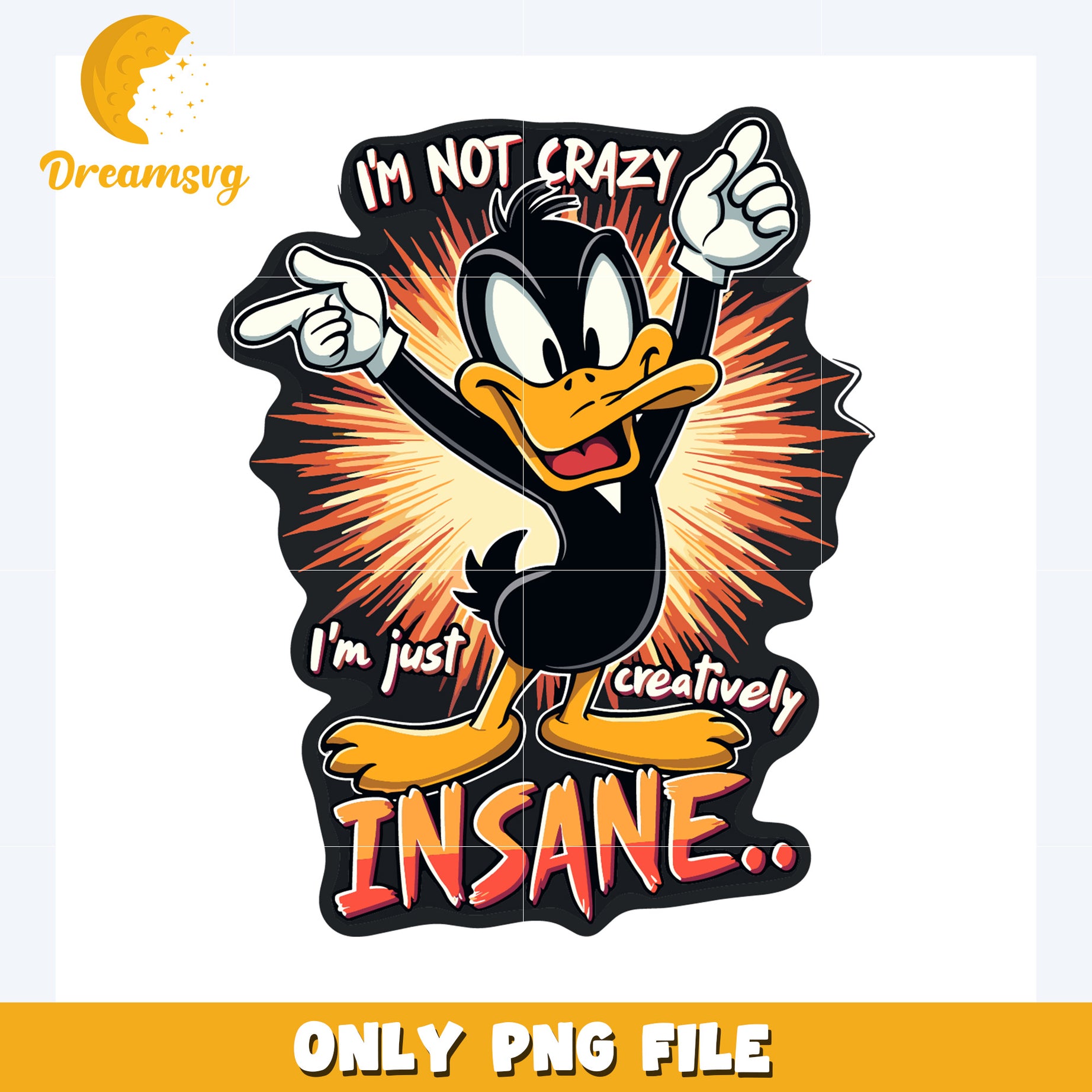 Im not crazy im just insane png, funny catoons png, cartoon wallpaper png