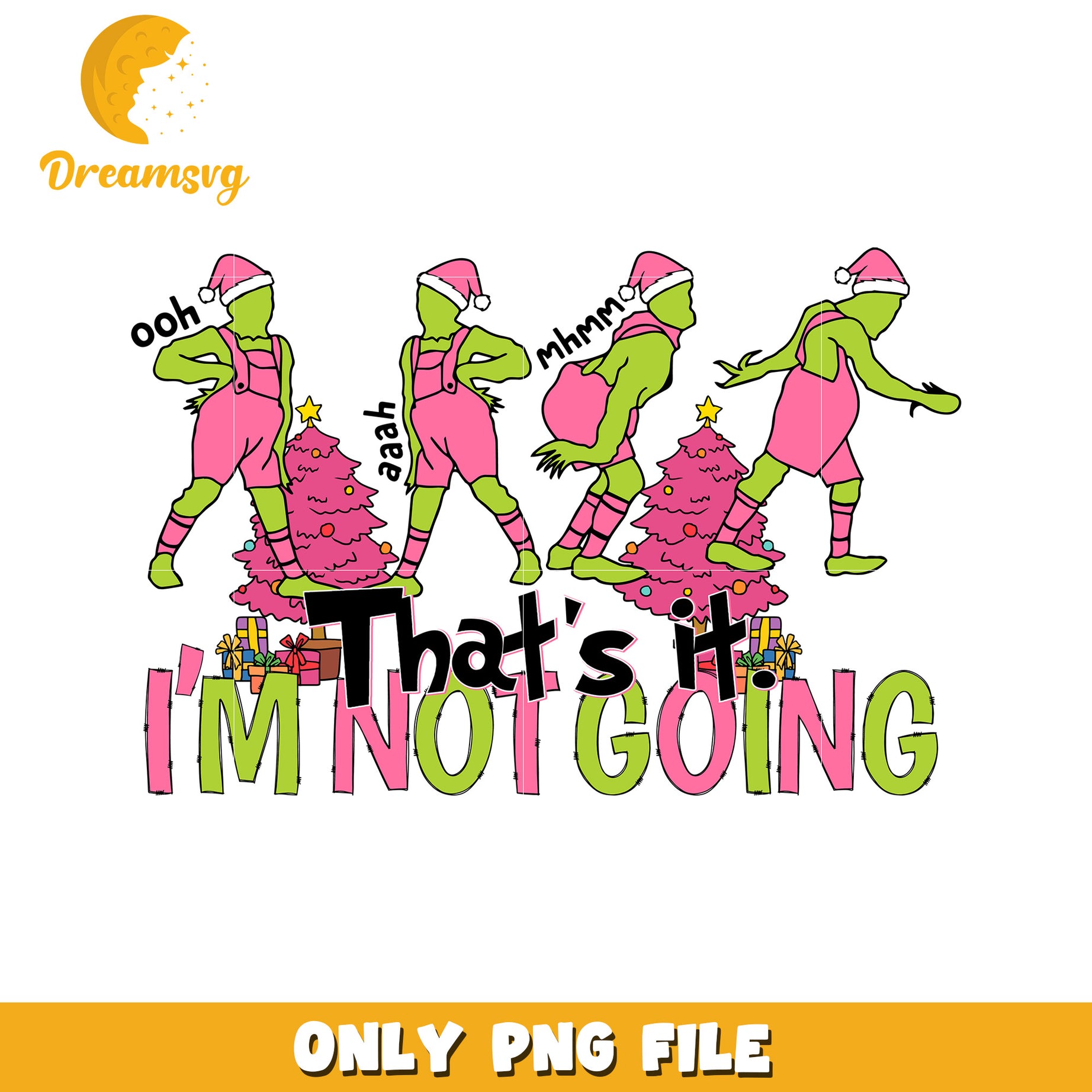 Im not going design png, grinch toys png, grinch designs png
