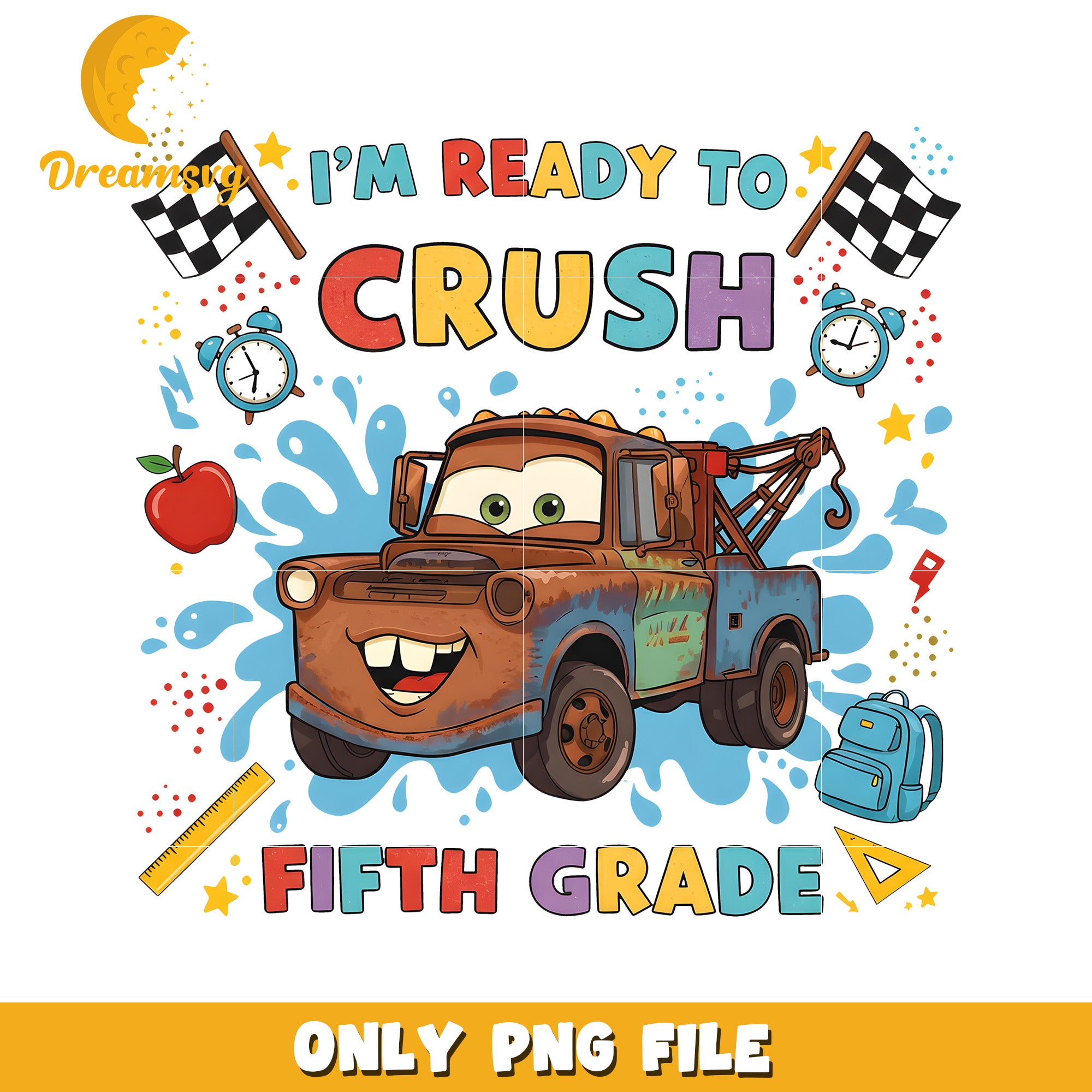 Im ready to crush fifth grade png, disney cars png, cars movies character png