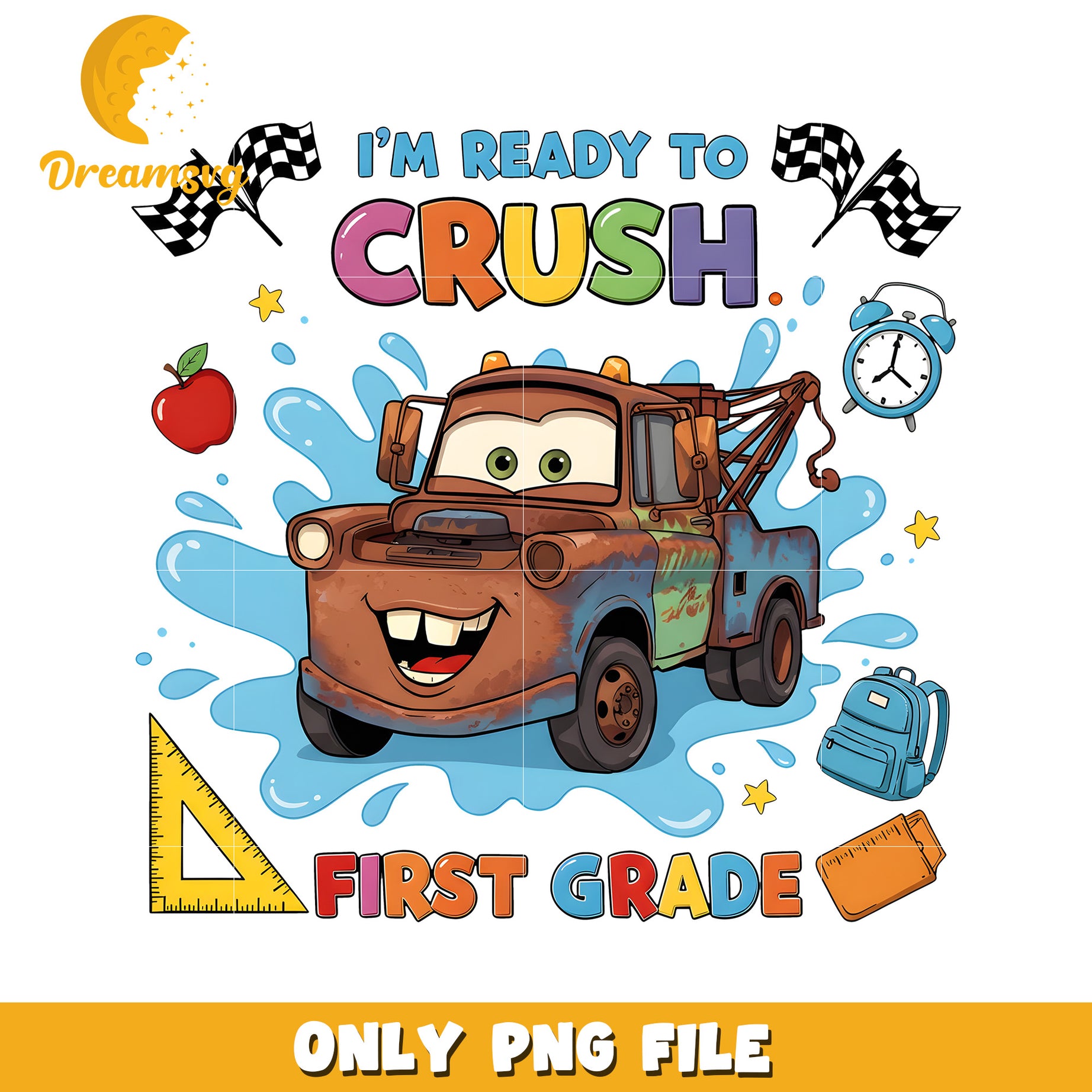 Im ready to crush first grade png, disney cars png, cars movies character png