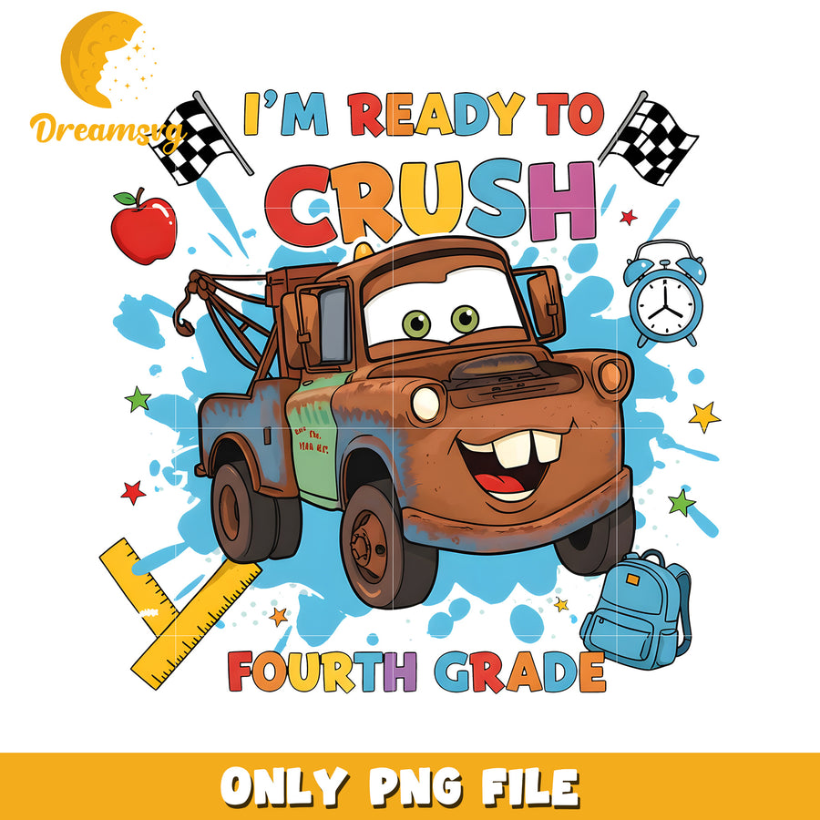 Im ready to crush fourth grade grade png, disney cars png, cars movies character png