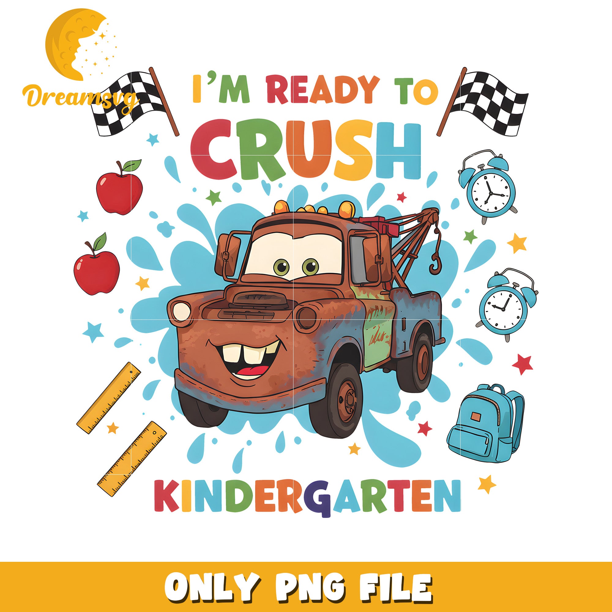 Im ready to crush kindergarten png, disney cars png, cars movies character png