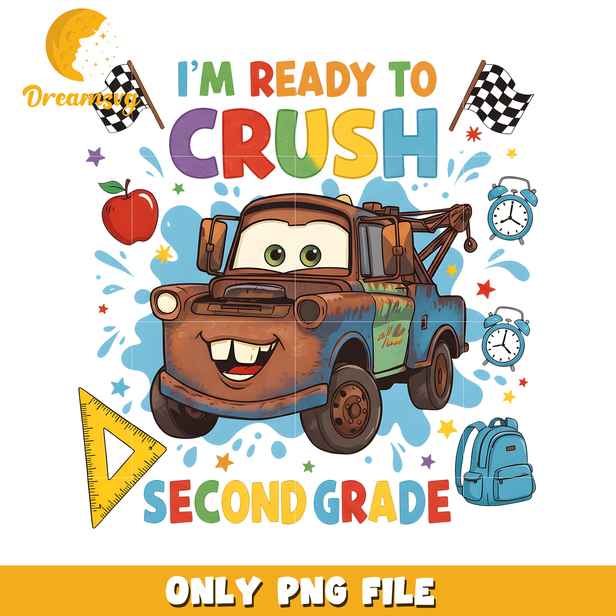Im ready to crush second grade png, disney cars png, cars movies character png