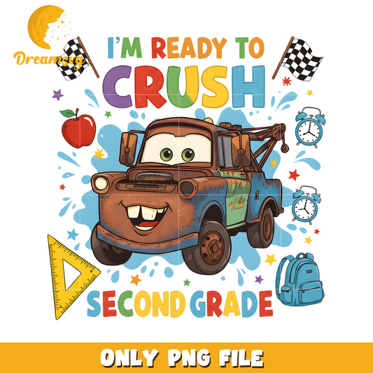Im ready to crush second grade png, disney cars png, cars movies character png