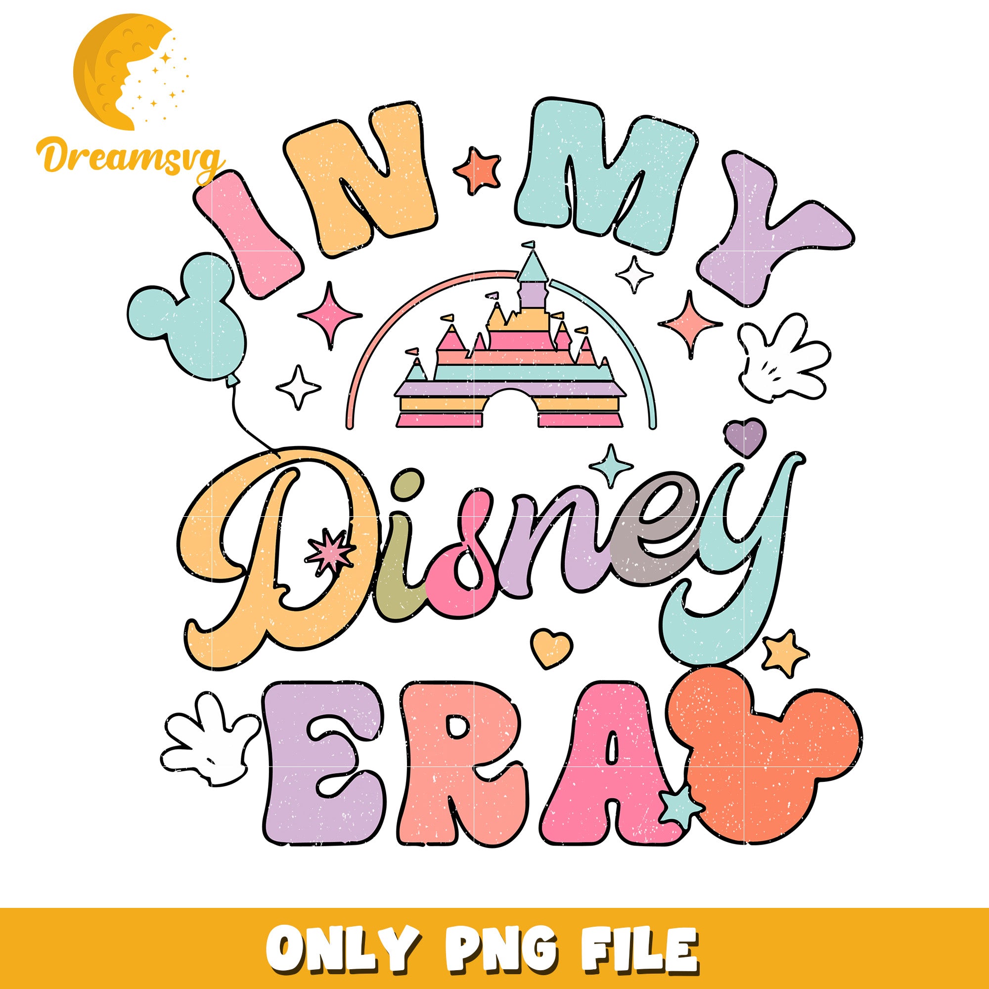 In My Disney Era Colorful PNG Design for Fans