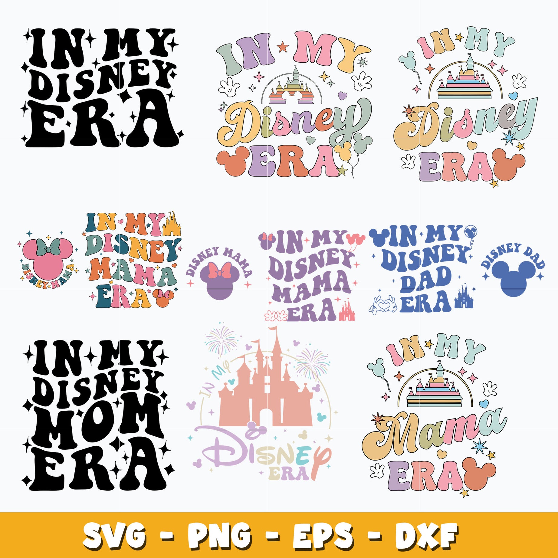 In My Disney Era bundle svg, Disney svg, Digital download